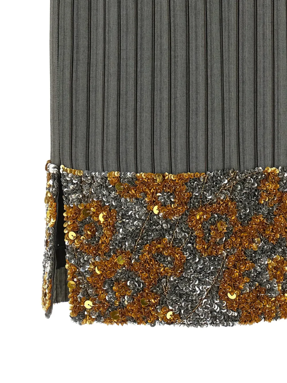 DRIES VAN NOTEN - Women Striped Scotts Embellished Skirt - Image 3