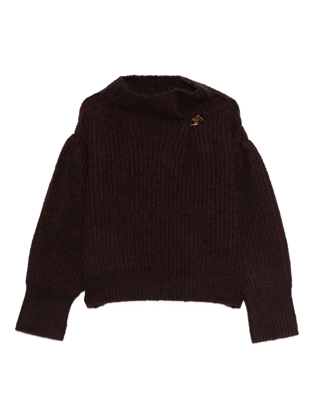 DRIES VAN NOTEN - Women  Relaxed Fit  Embellished Turtleneck Sweater - Image 6
