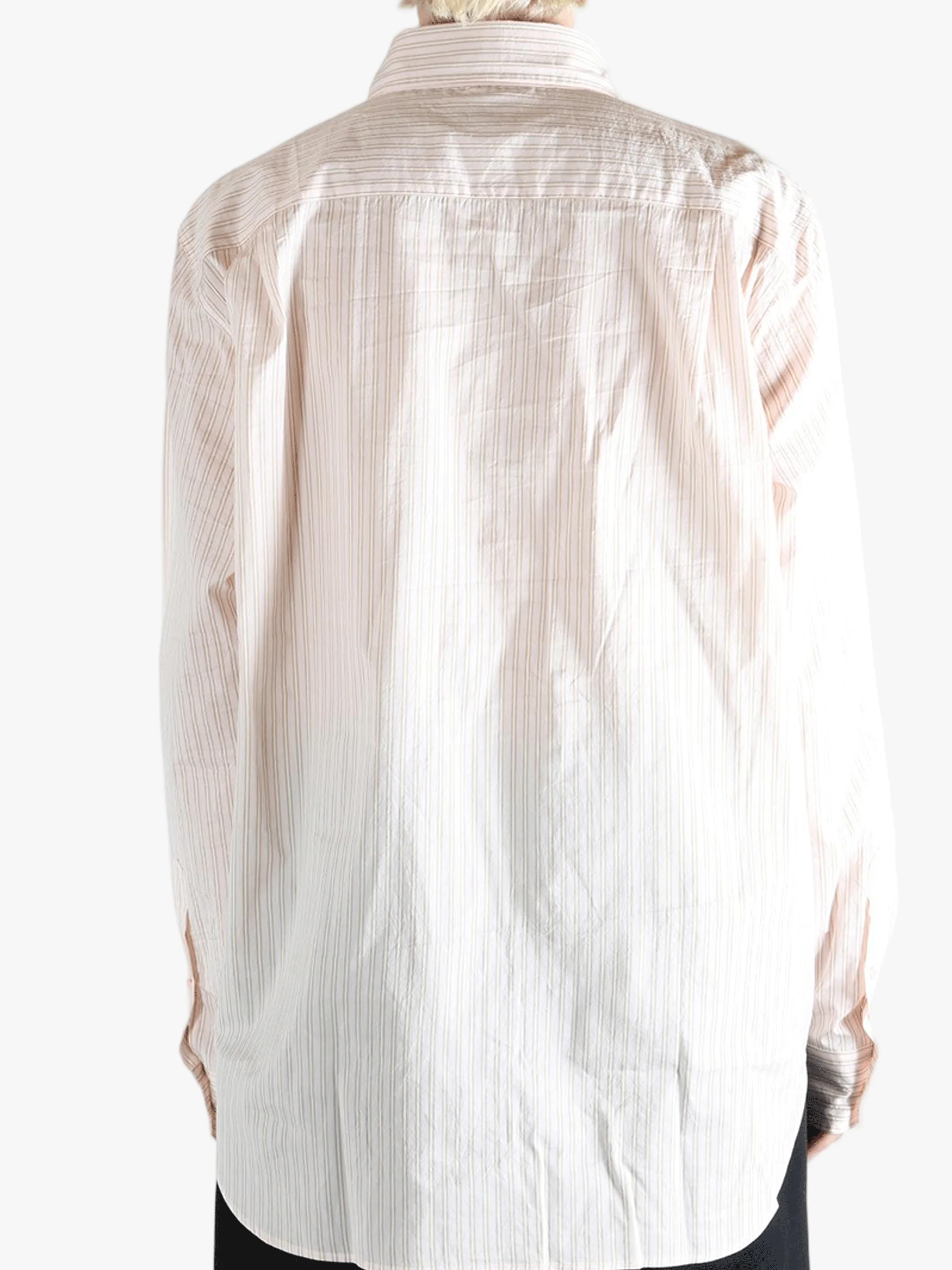 DRIES VAN NOTEN - Women Washed Striped Shirt - Image 3