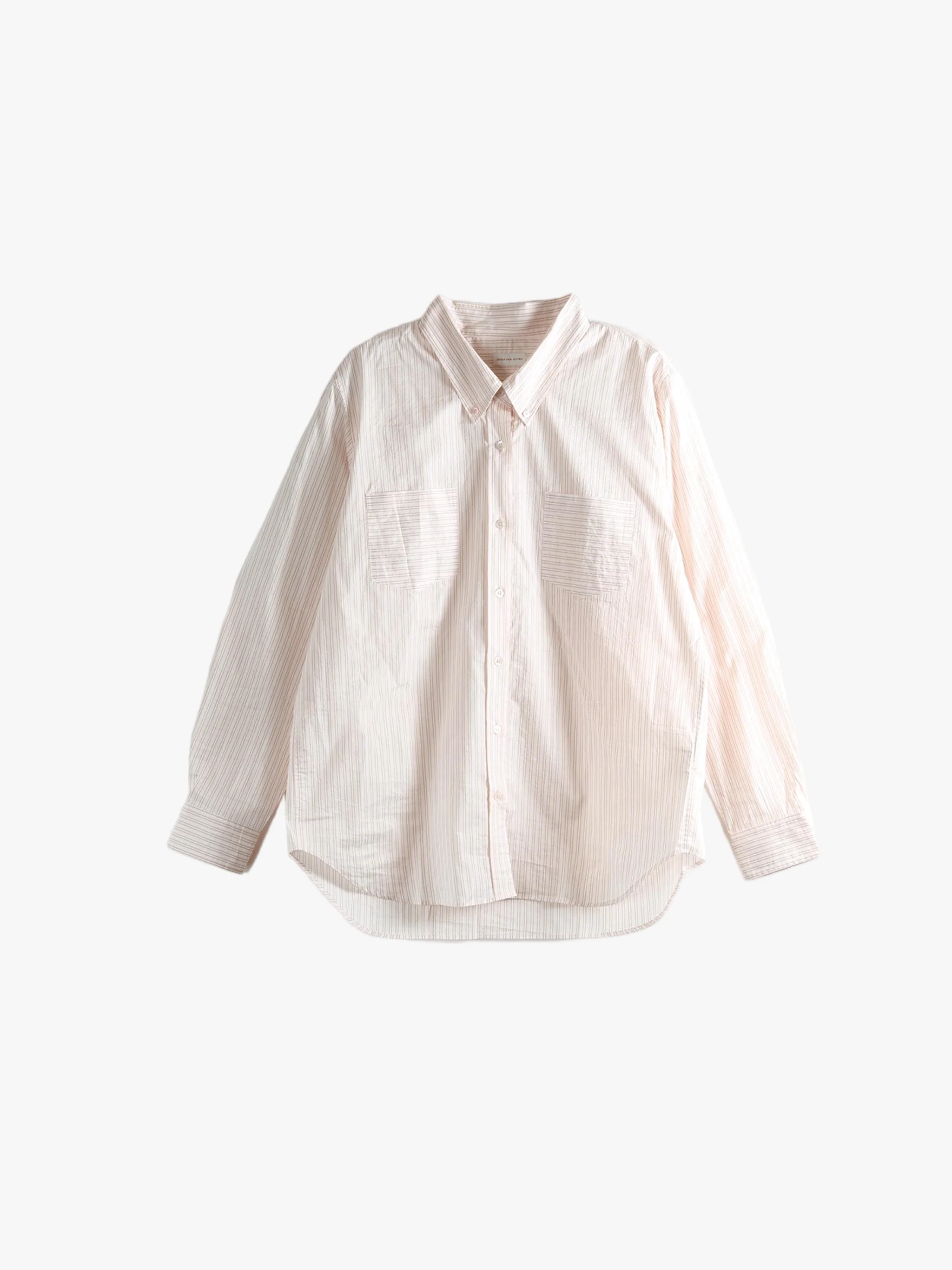 DRIES VAN NOTEN - Women Washed Striped Shirt - Image 5