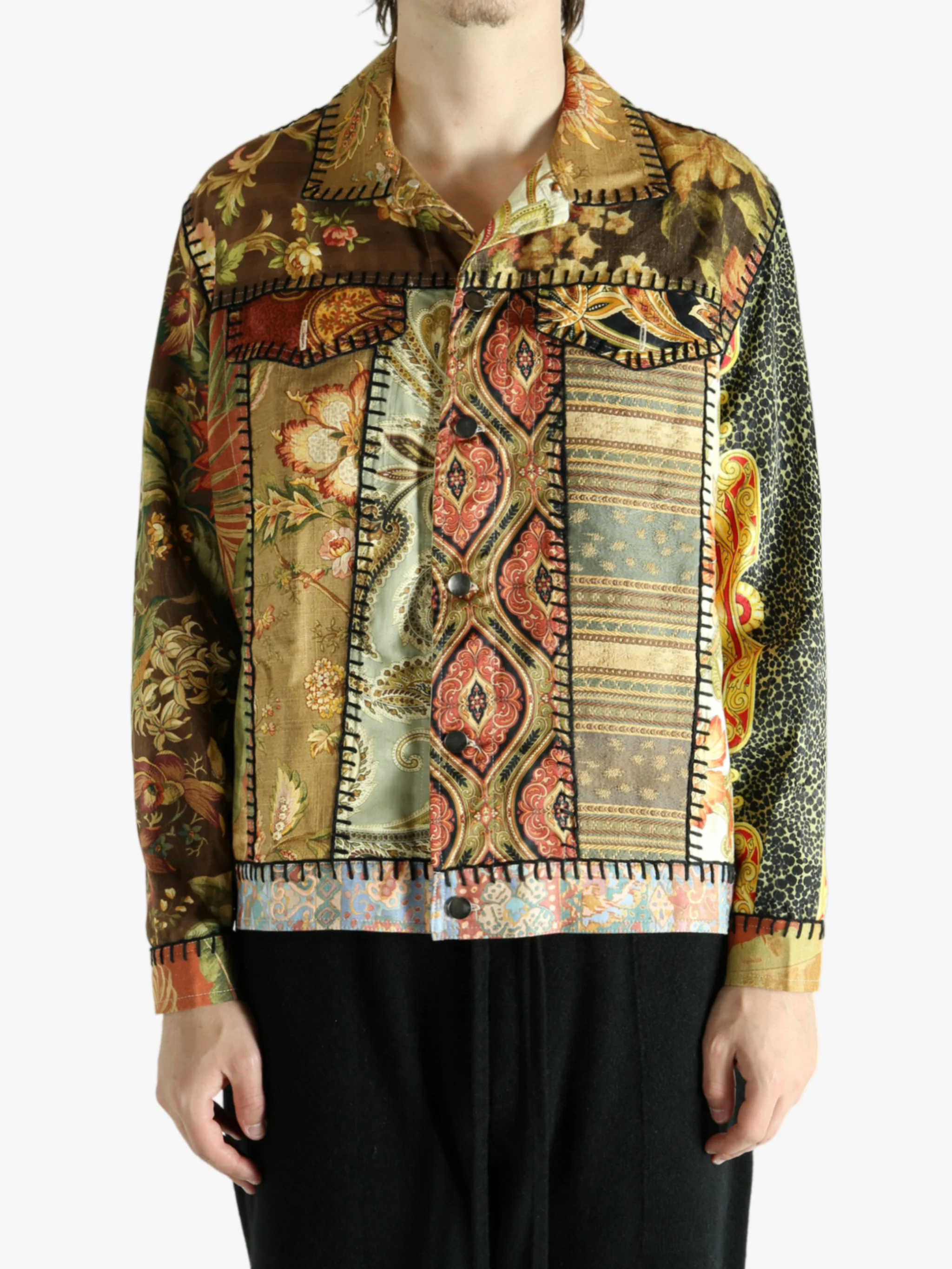 EMERGENCY ROOM - Men Patchworked Warde Denim Jacket