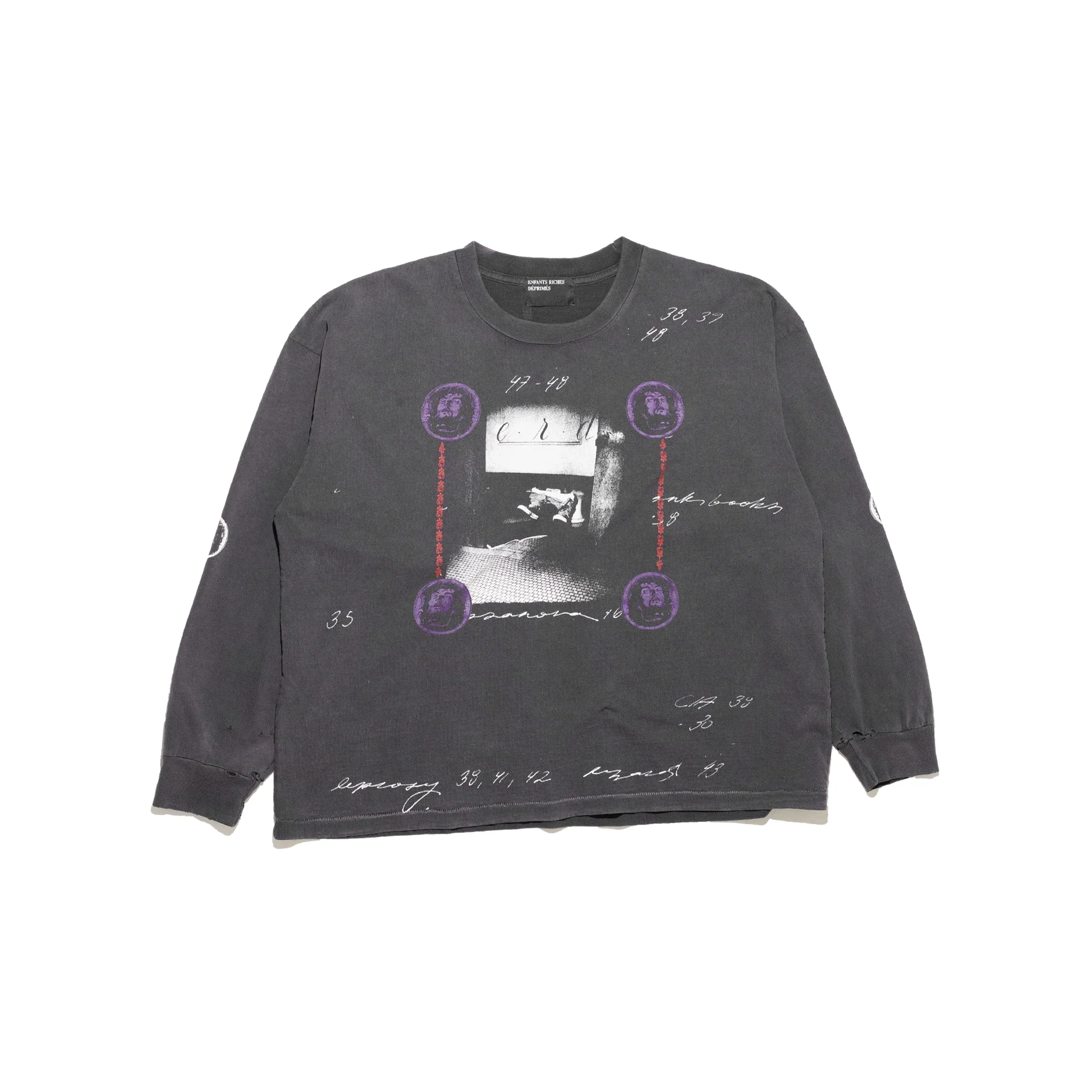 ENFANTS RICHES DEPRIMES - Men Bathroom Stall Ls T-Shirt - Image 3