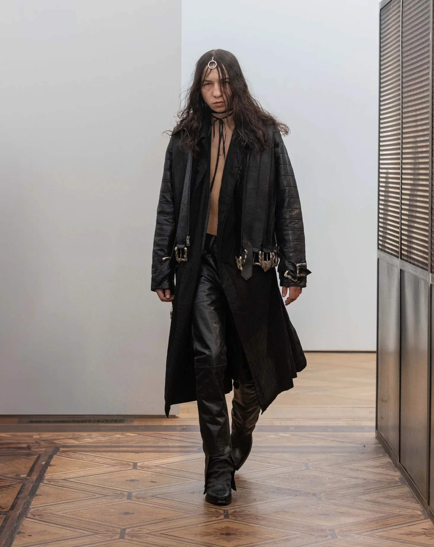 ENFANTS RICHES DEPRIMES - Men Belt Assemblage Jacket - Image 3