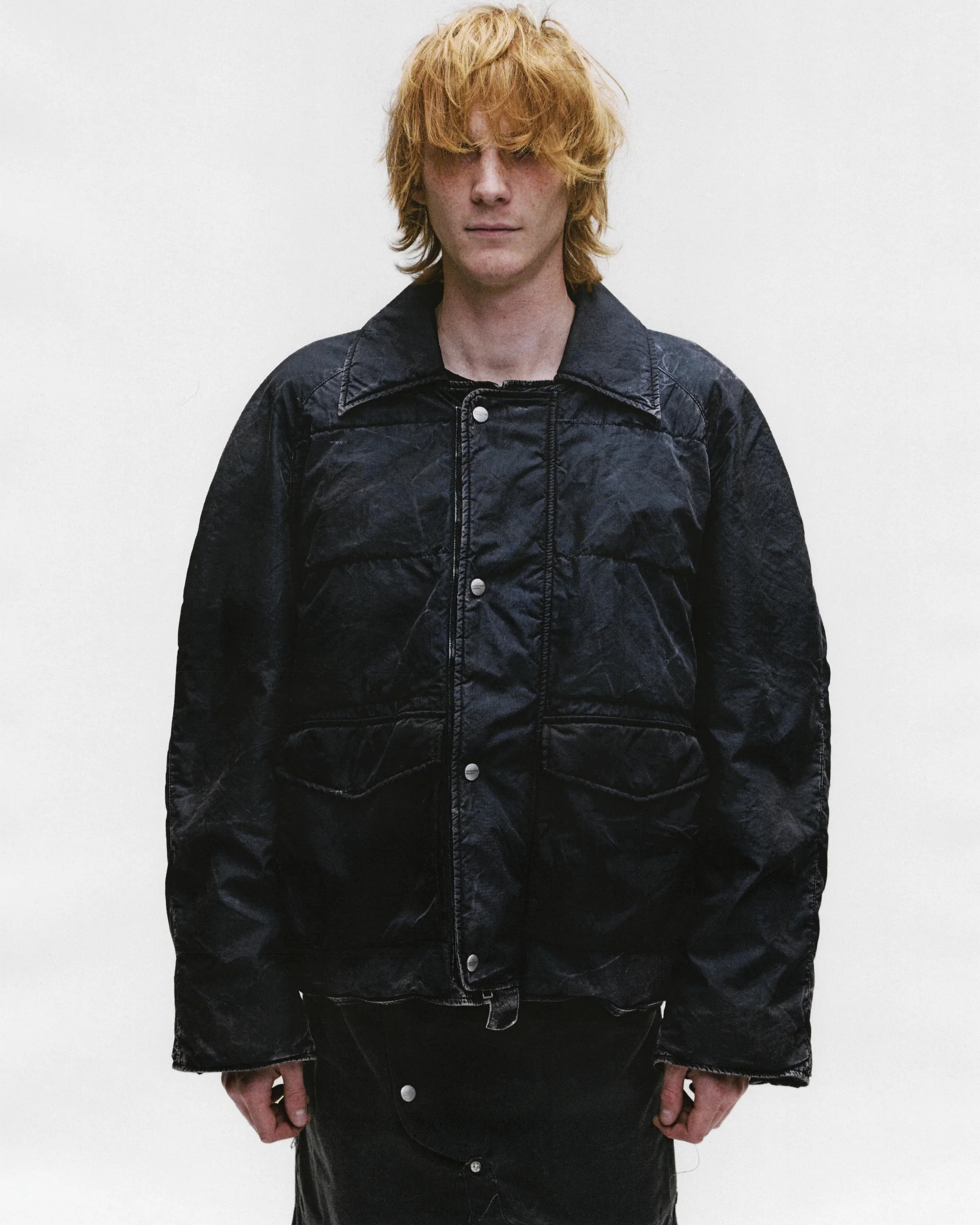 ENFANTS RICHES DEPRIMES - Men Collared Military Puffer