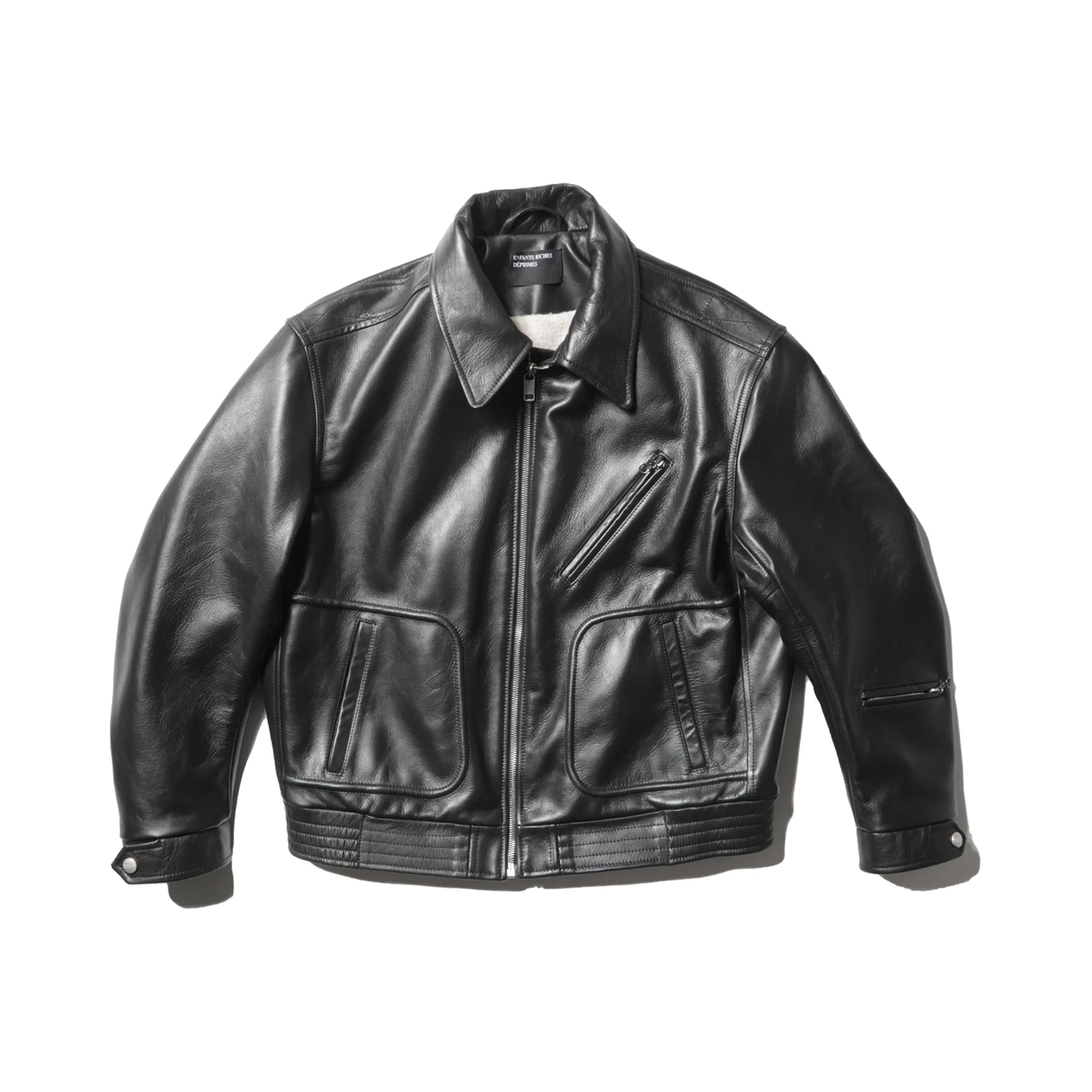 ENFANTS RICHES DEPRIMES - Men Combattimento Leather Jacket - Image 2