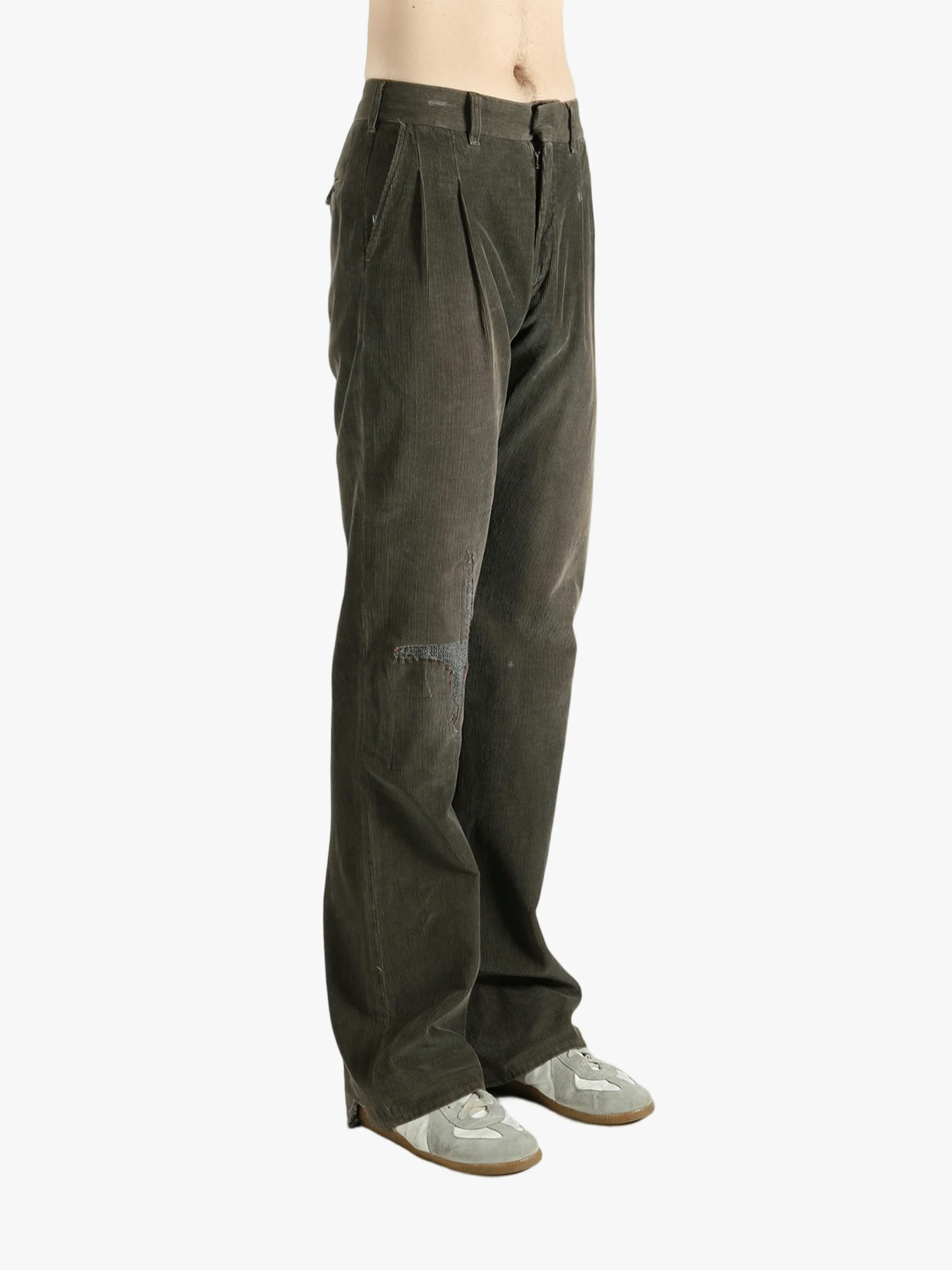 ENFANTS RICHES DEPRIMES - Men Corduroy Repaired Trousers - Image 2