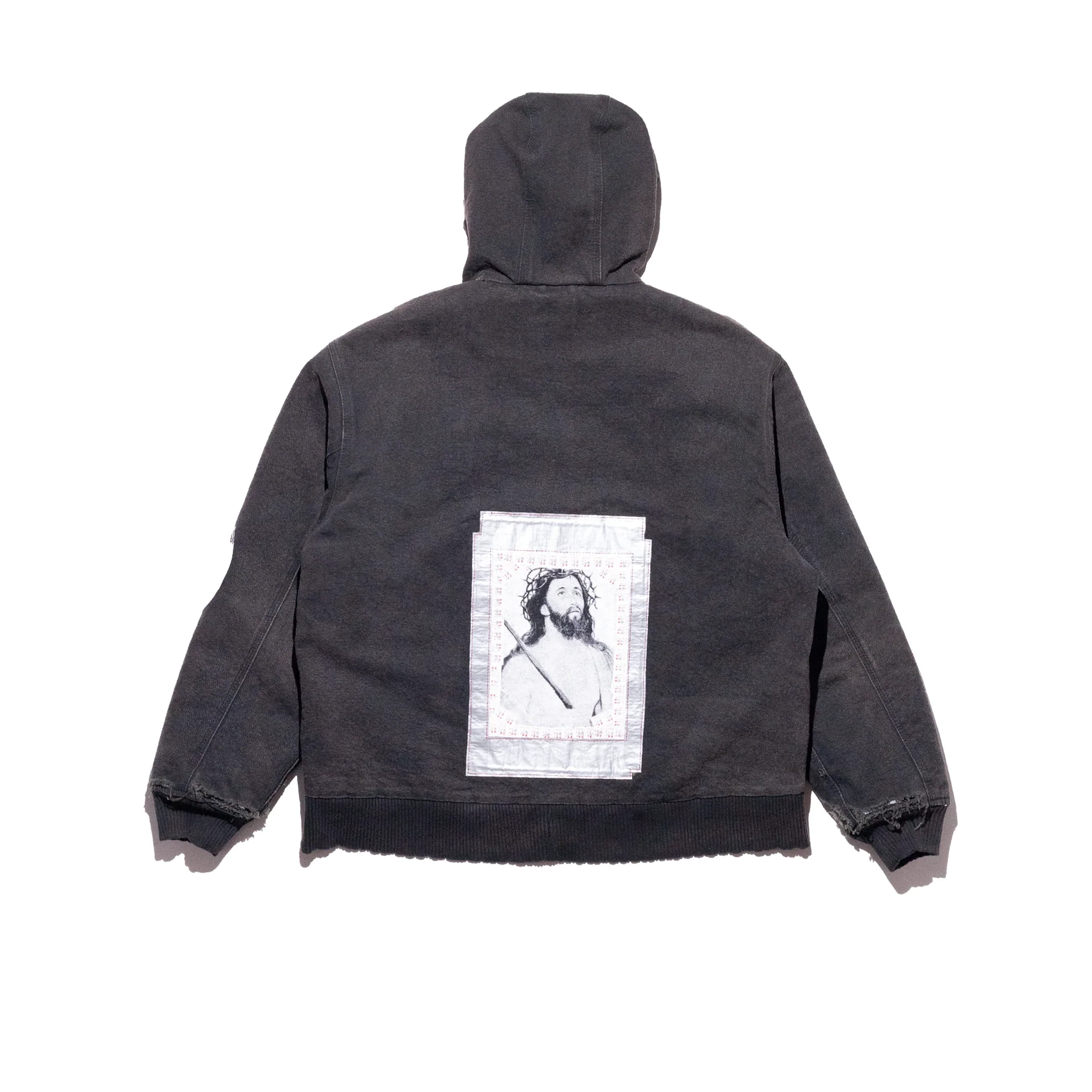 ENFANTS RICHES DEPRIMES - Men War Started Hooded Work Jacket - Image 5