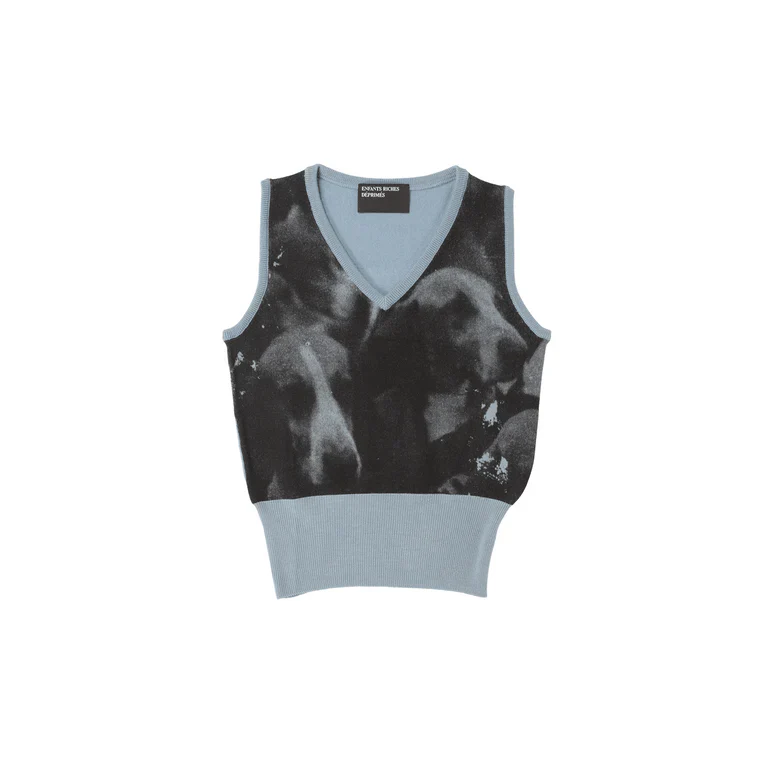 ENFANTS RICHES DEPRIMES - Women Dog V-Neck Vest Sweater