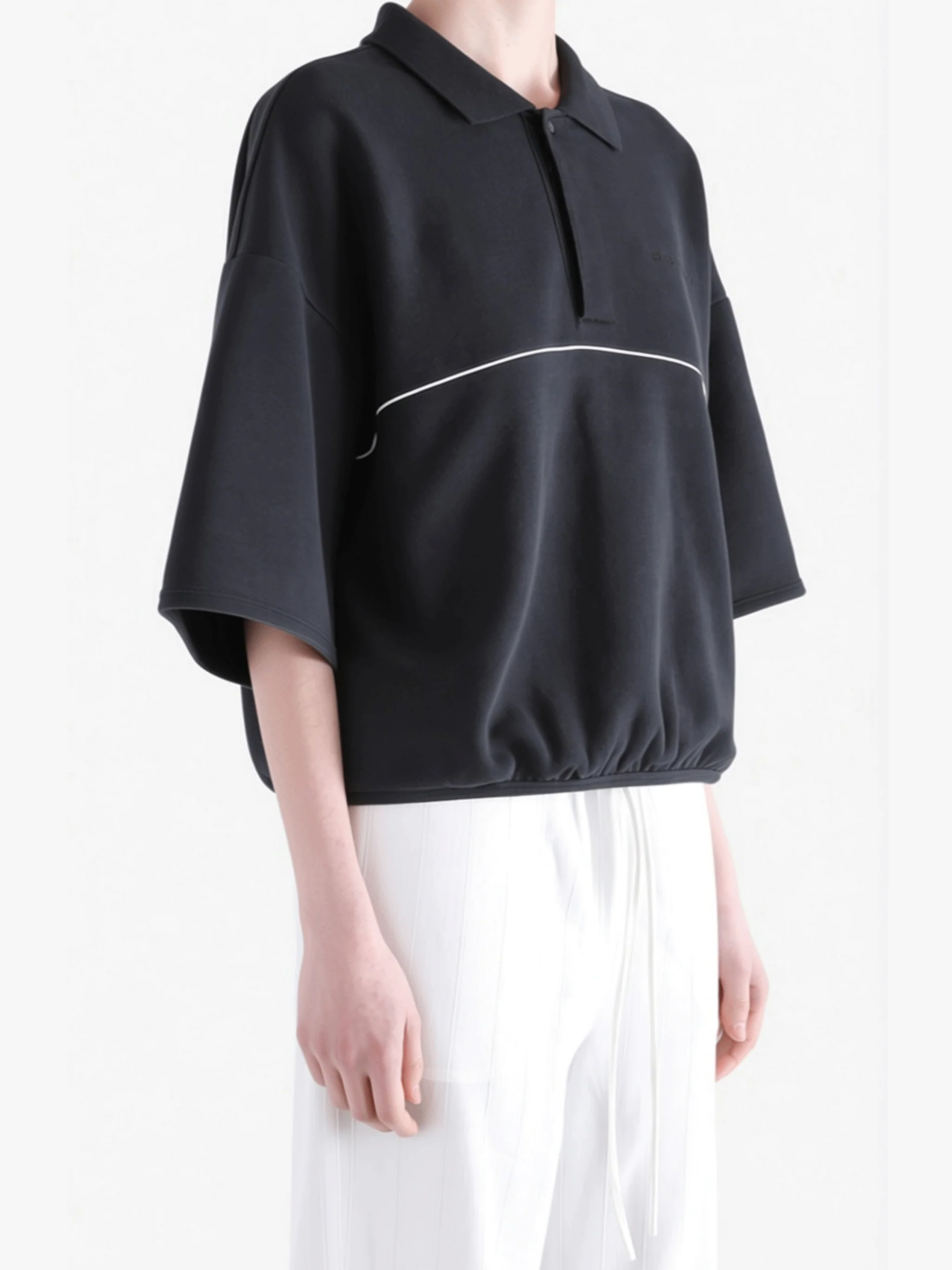FEAR OF GOD ESSENTIALS - Men Active Trace 3/4 Sleeve Modern Polo Sweatshirt - Image 2