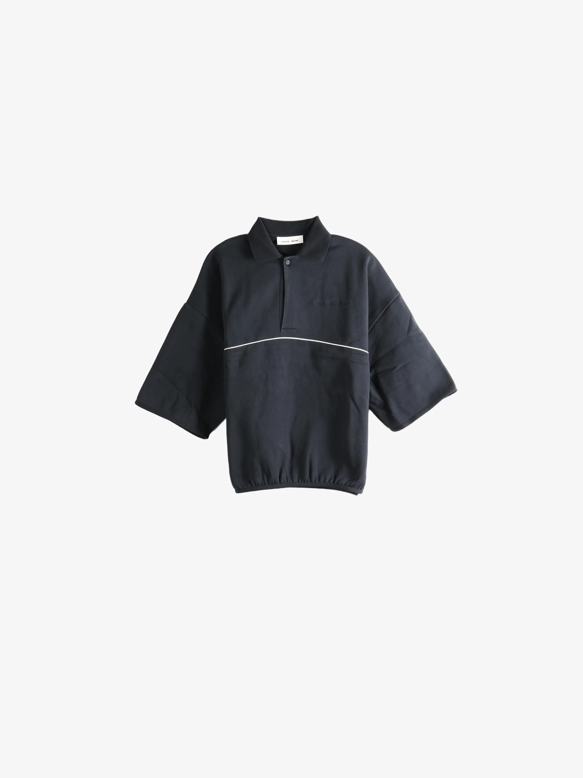 FEAR OF GOD ESSENTIALS - Men Active Trace 3/4 Sleeve Modern Polo Sweatshirt - Image 4
