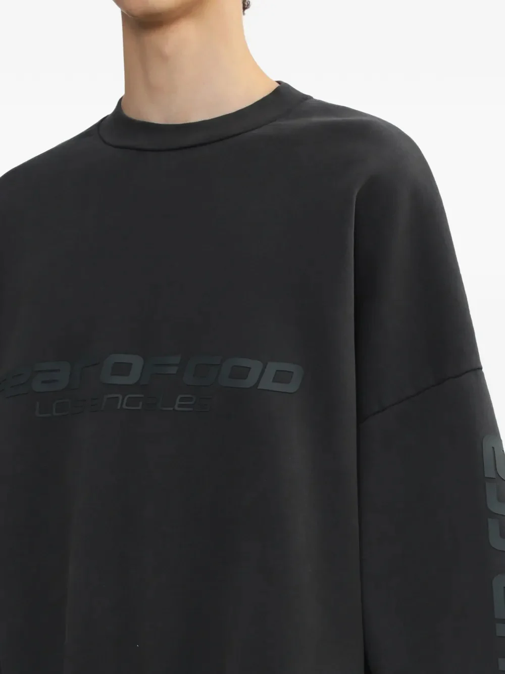 FEAR OF GOD ESSENTIALS - Men Cropped Relaxed Sweatshirt - Image 4