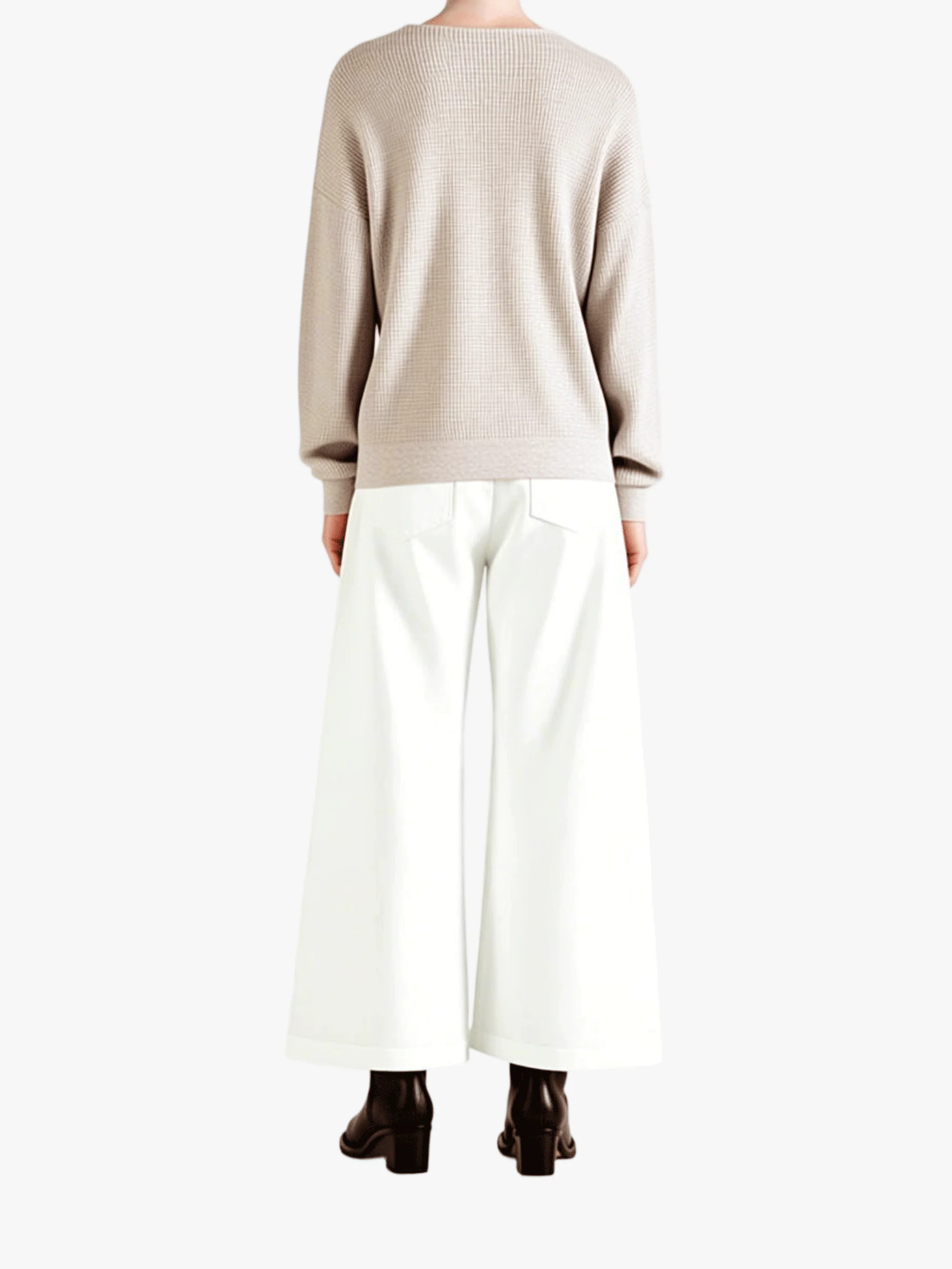 FEAR OF GOD ESSENTIALS - Men Signature Waffle 90'S Crewneck Sweater - Image 3