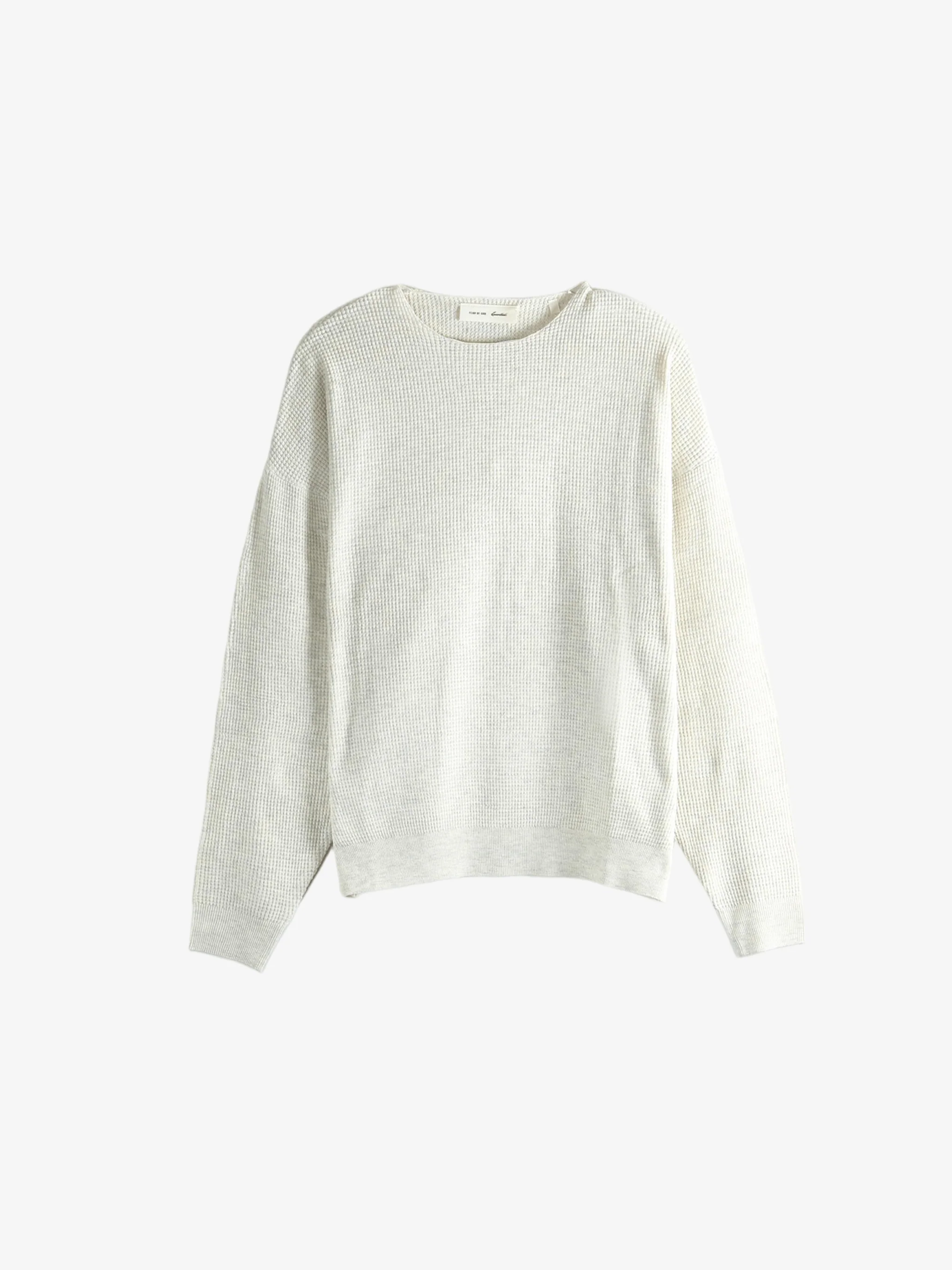 FEAR OF GOD ESSENTIALS - Men Signature Waffle 90'S Crewneck Sweater - Image 4