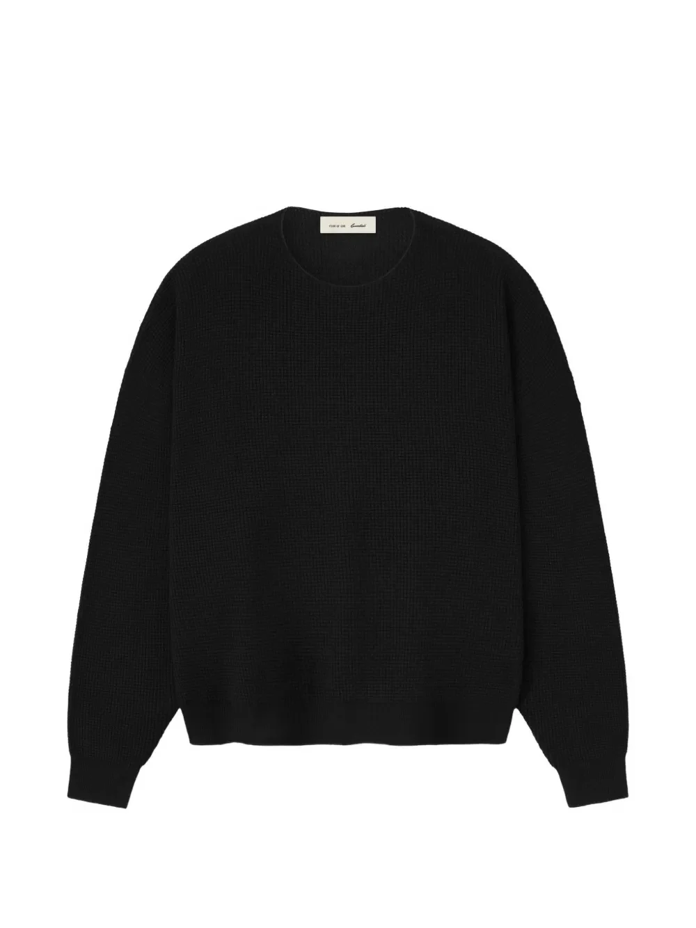 FEAR OF GOD ESSENTIALS - Men Signature Waffle 90'S Crewneck Sweater