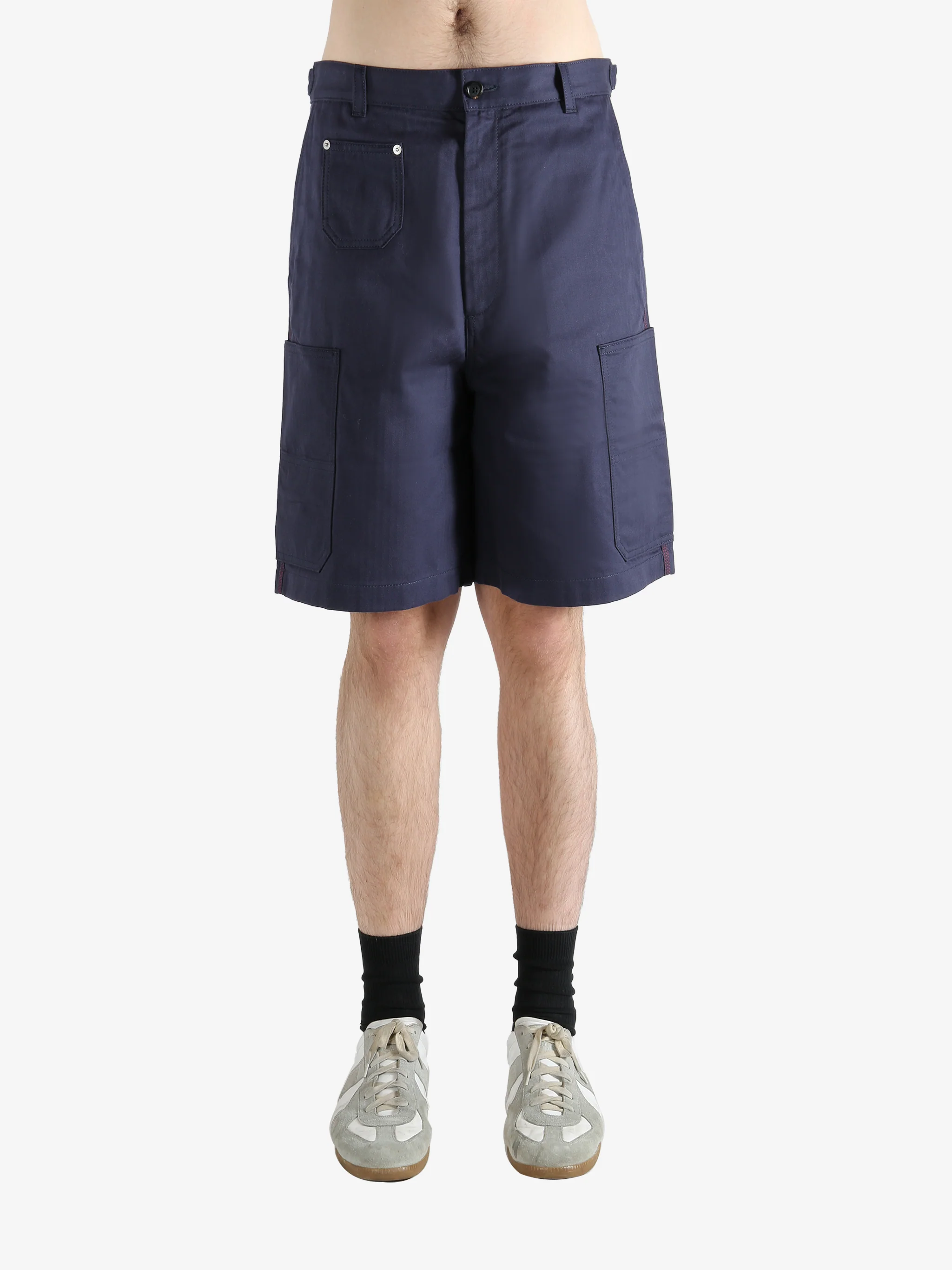 GIVENCHY - Men Patch Pockets Denim Shorts