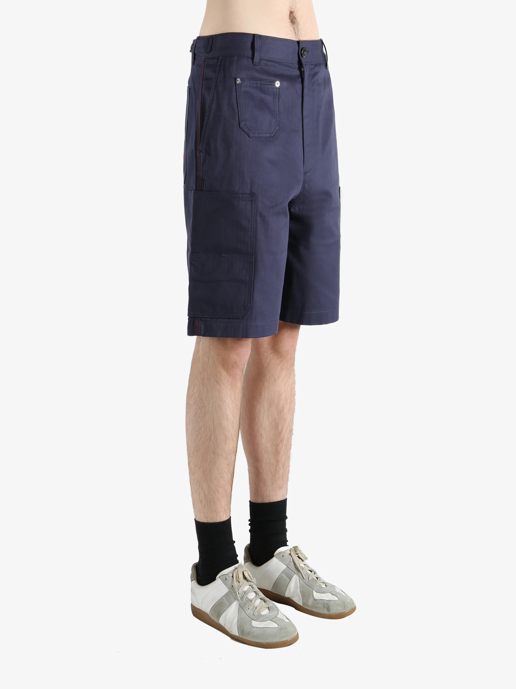 GIVENCHY - Men Patch Pockets Denim Shorts - Image 2