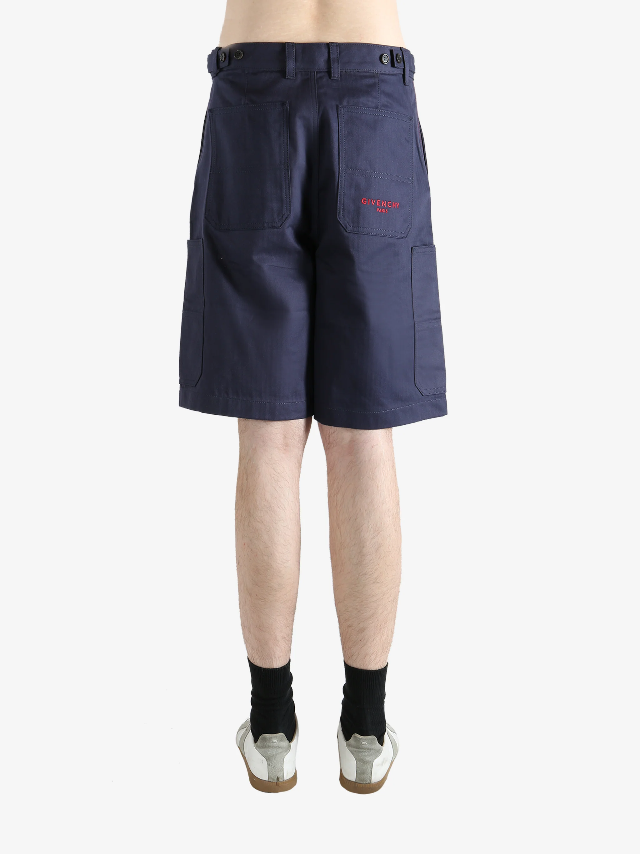 GIVENCHY - Men Patch Pockets Denim Shorts - Image 3