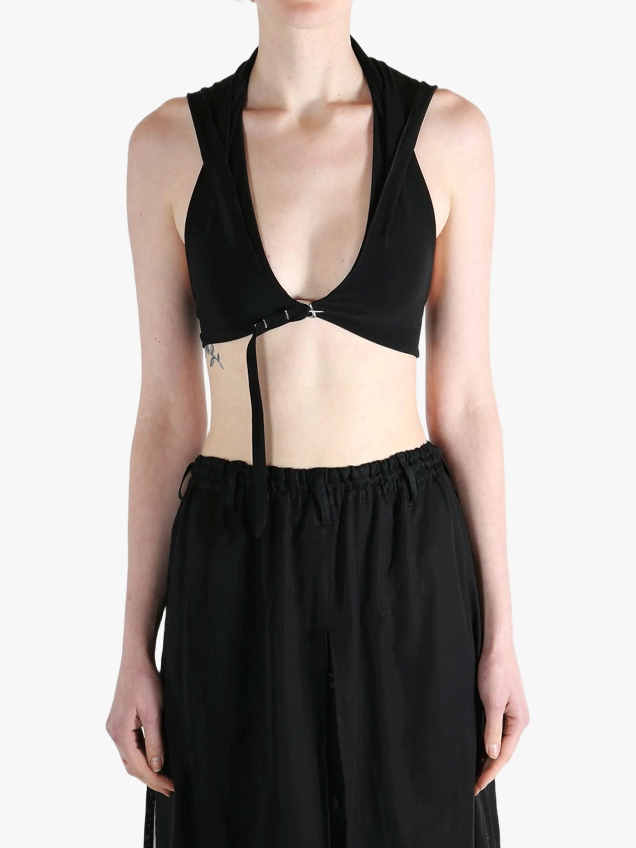 GRACE LING - Women Belted Hood Bralette