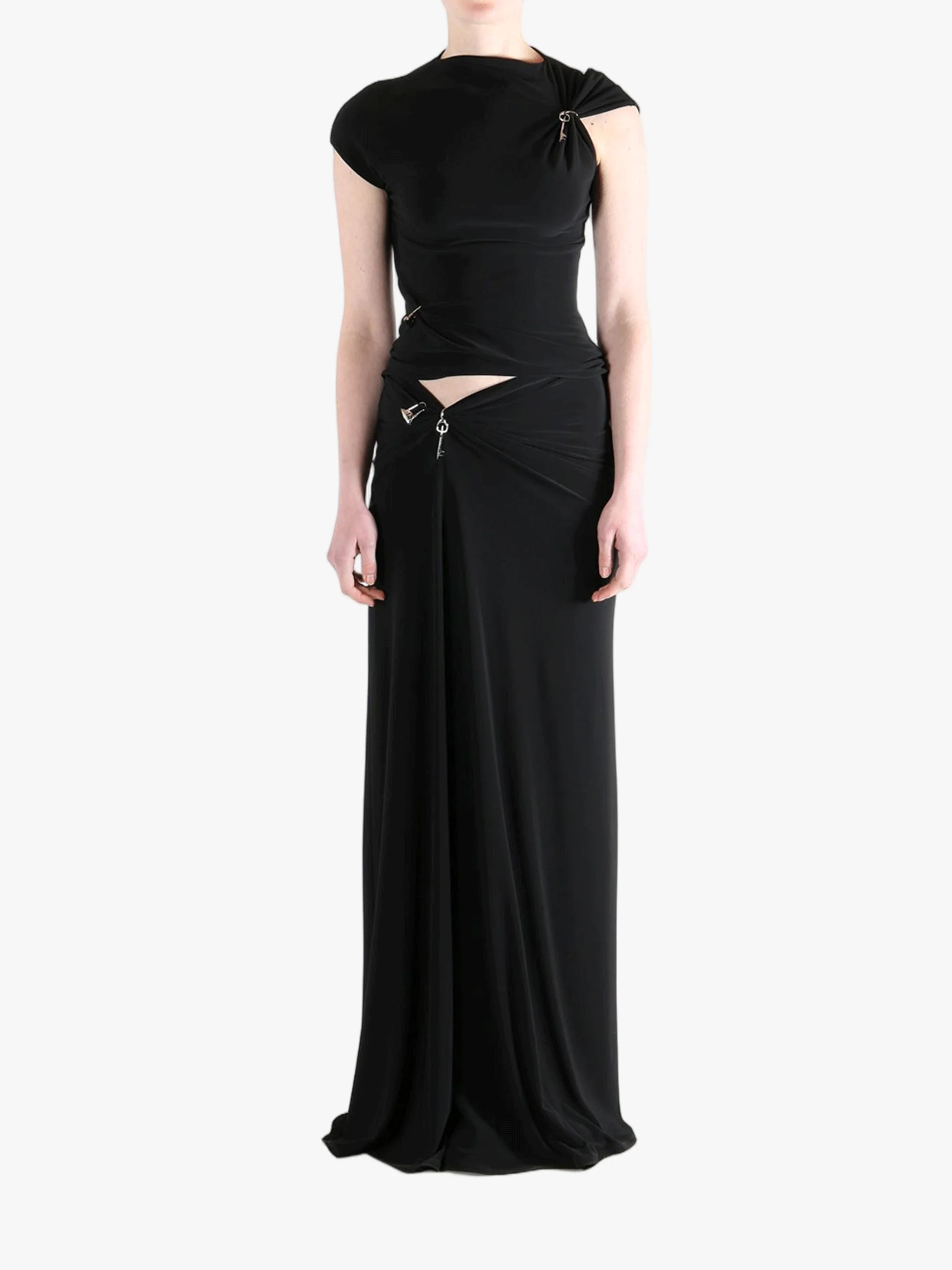 GRACE LING - Women Relic Charms Mock Neck Top - Image 4