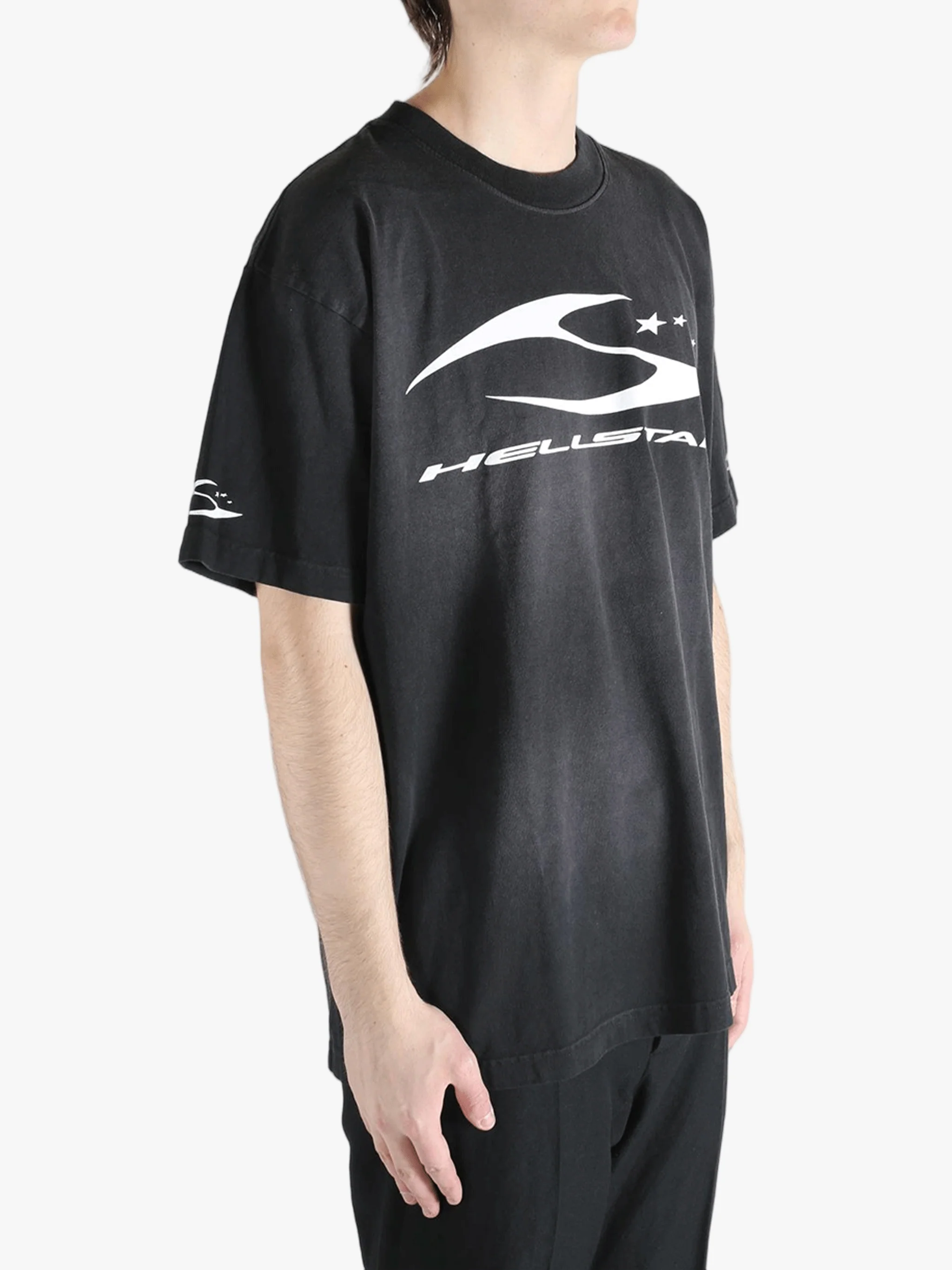 HELLSTAR - Men H Cursive Logo T-Shirt - Image 2
