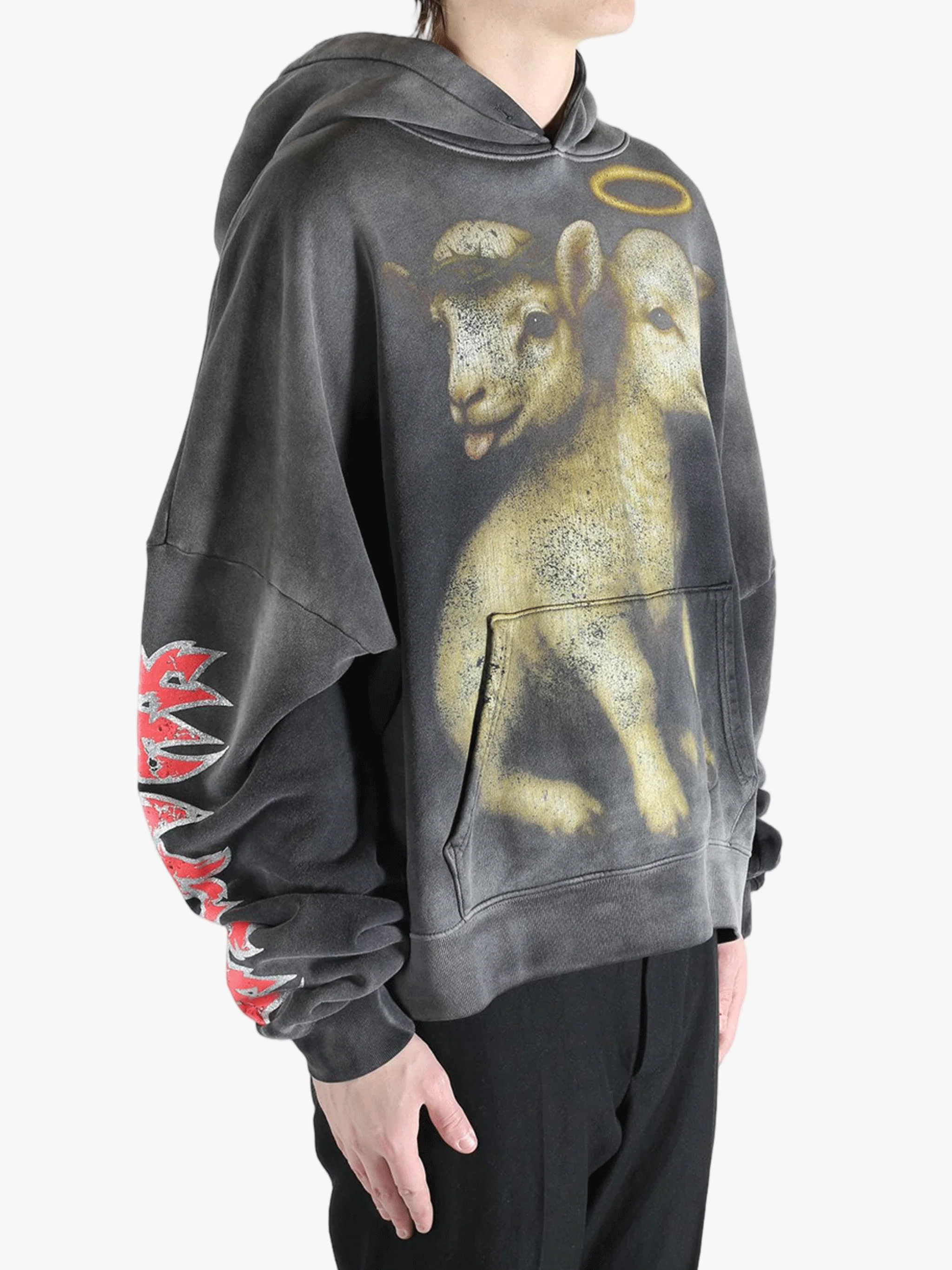 HELLSTAR - Men Lamb Hoodie - Image 2