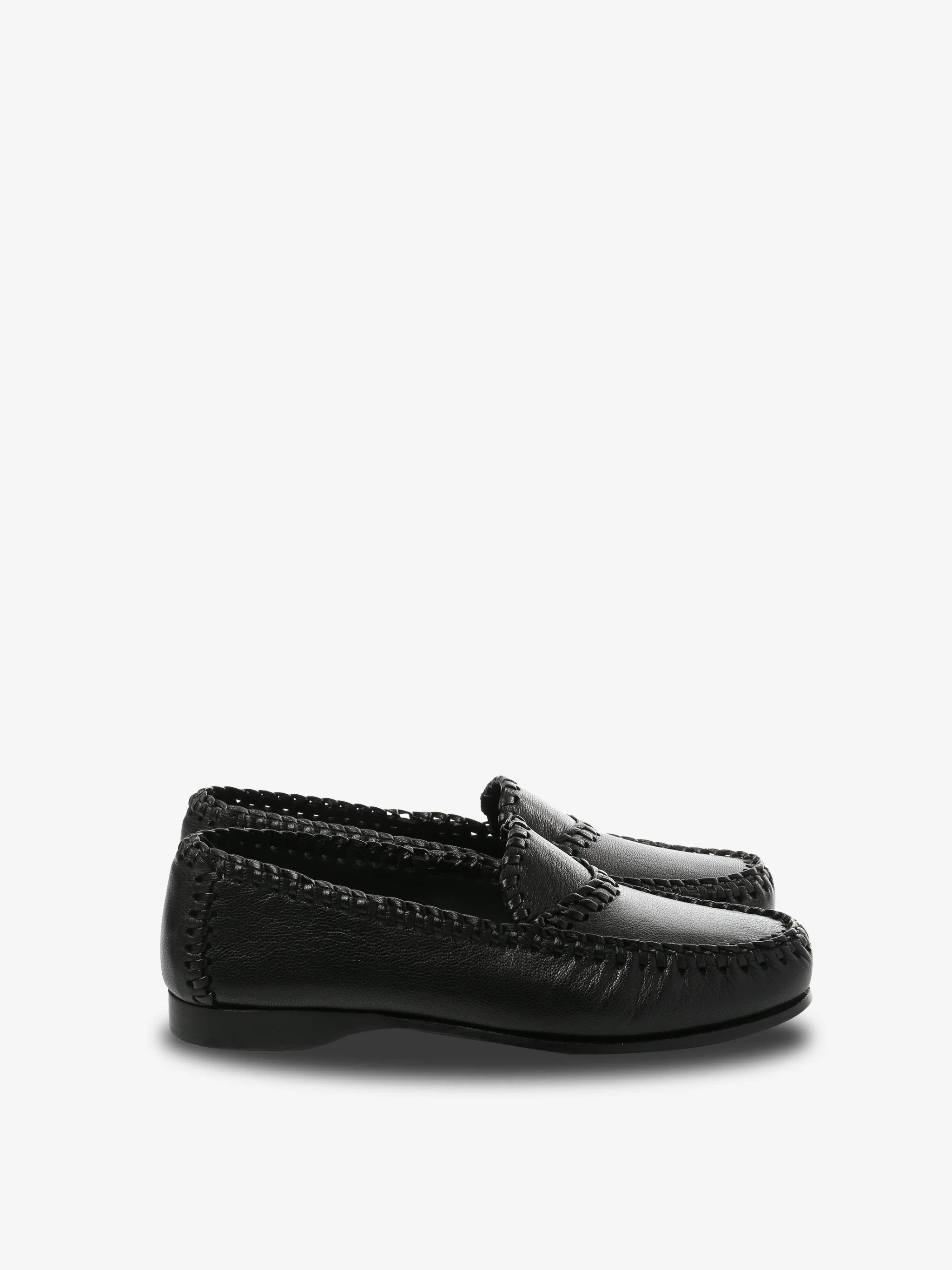 HEREU - Women Braided Seam Slip-on Loafer