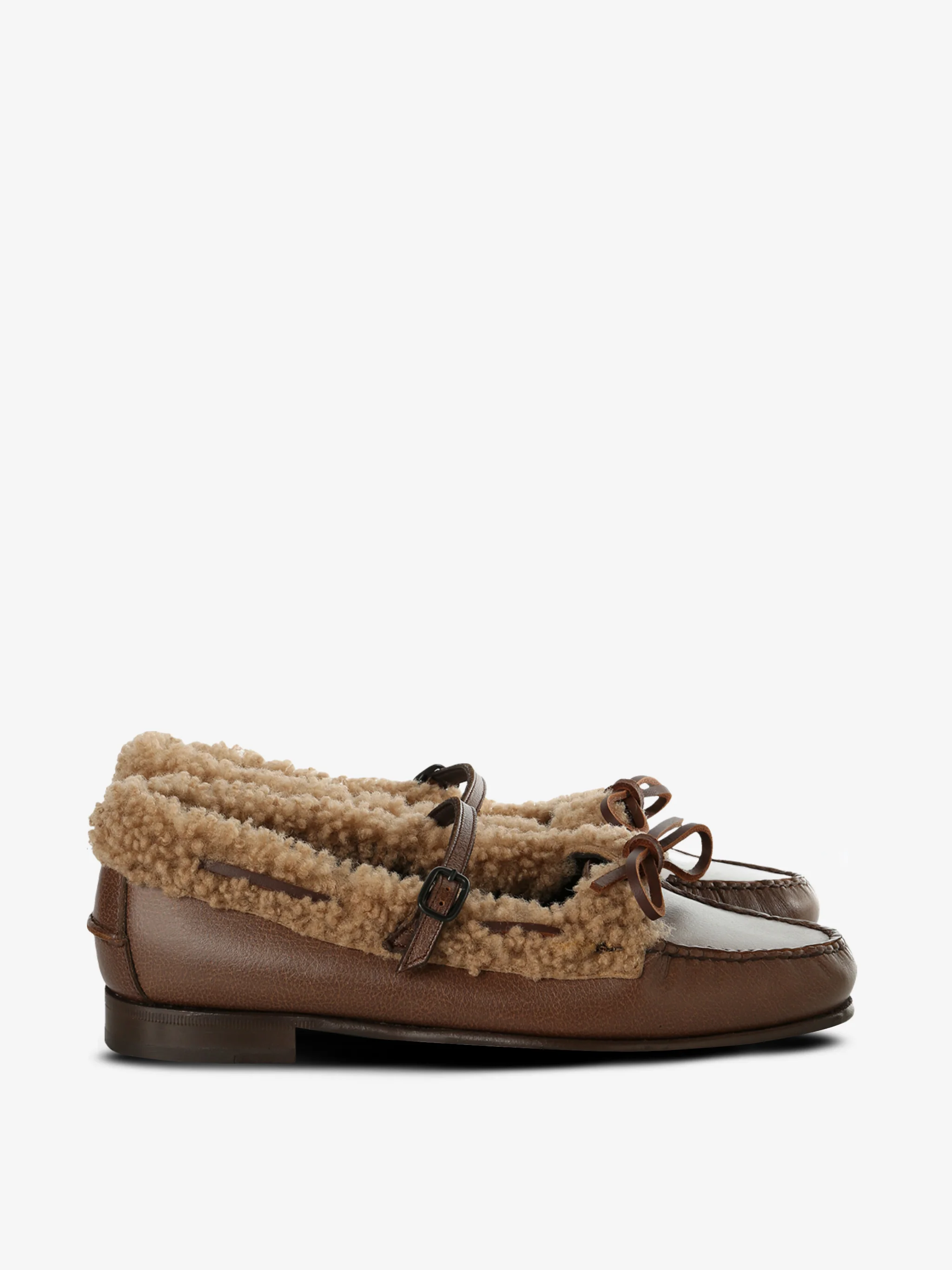HEREU - Women Mary Jane Loafer With Lace Detail
