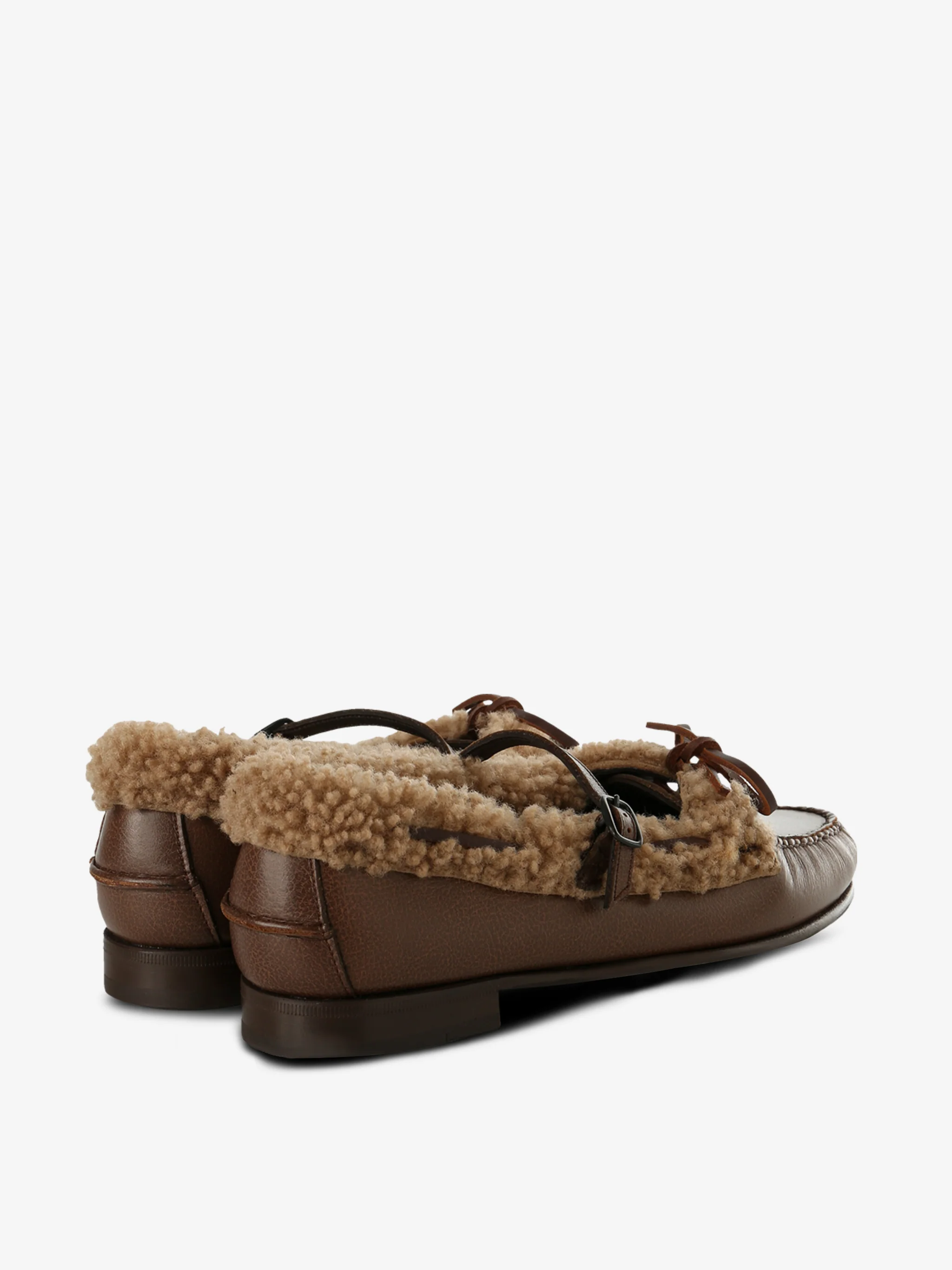 HEREU - Women Mary Jane Loafer With Lace Detail - Image 3