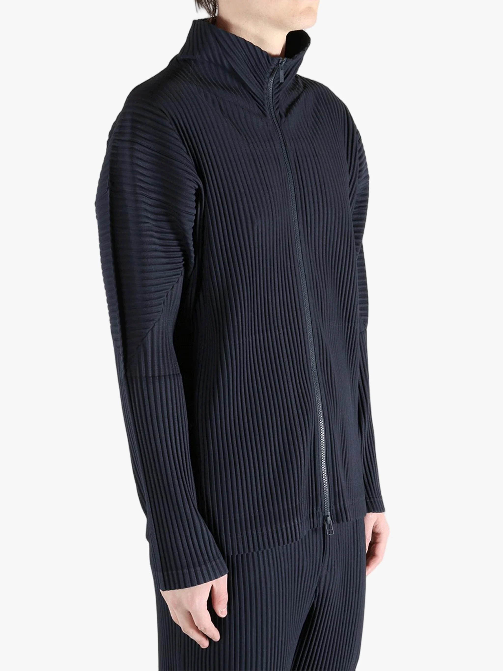 HOMME PLISSE ISSEY MIYAKE - Men Basics Zipup Cardigan - Image 2