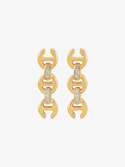 HOORSENBUHS - 18K Yellow Gold 3mm Toggle Earring Studs
