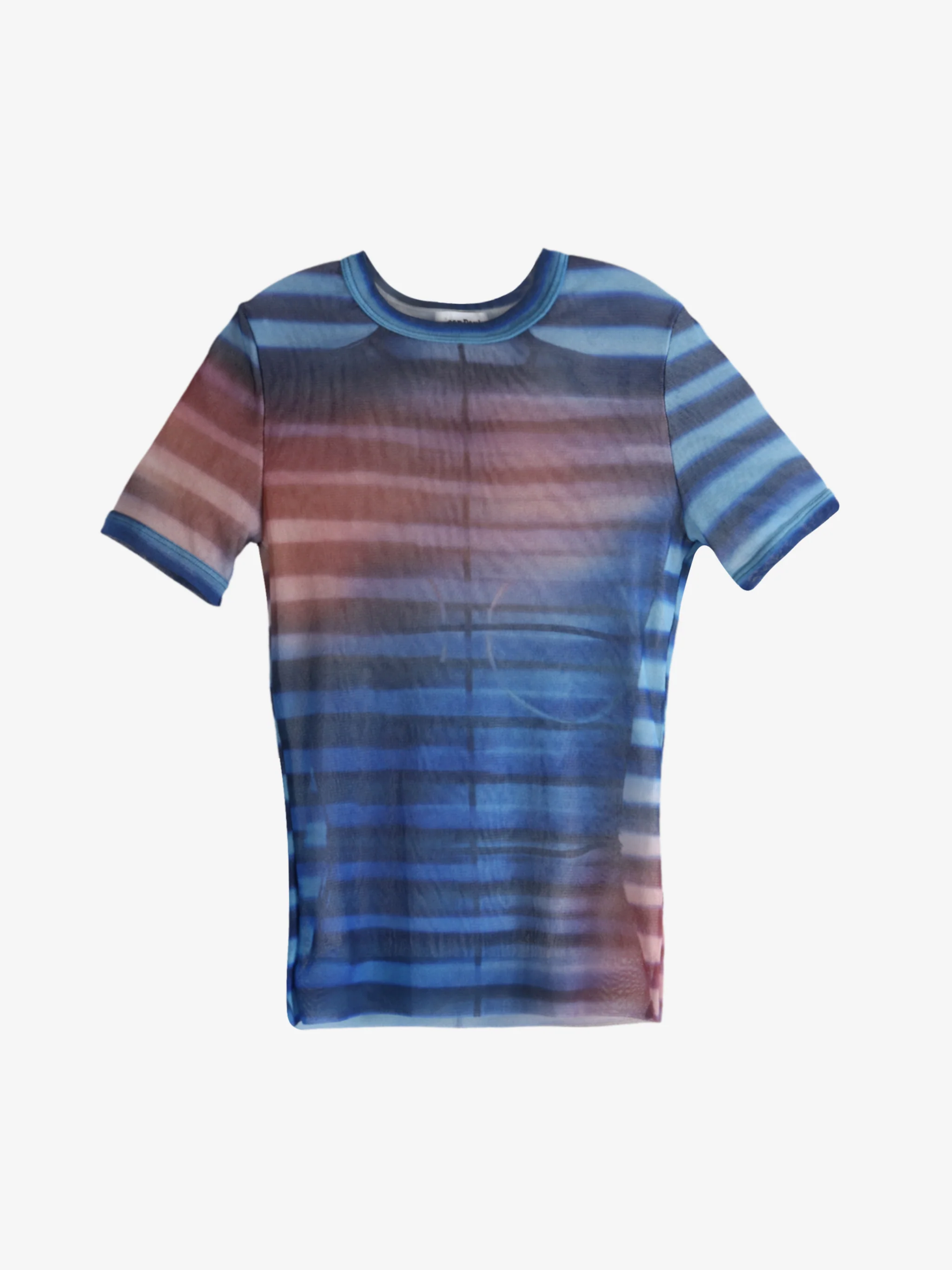 JEAN PAUL GAULTIER - Women Mesh Printed "Air" Tee - Image 4