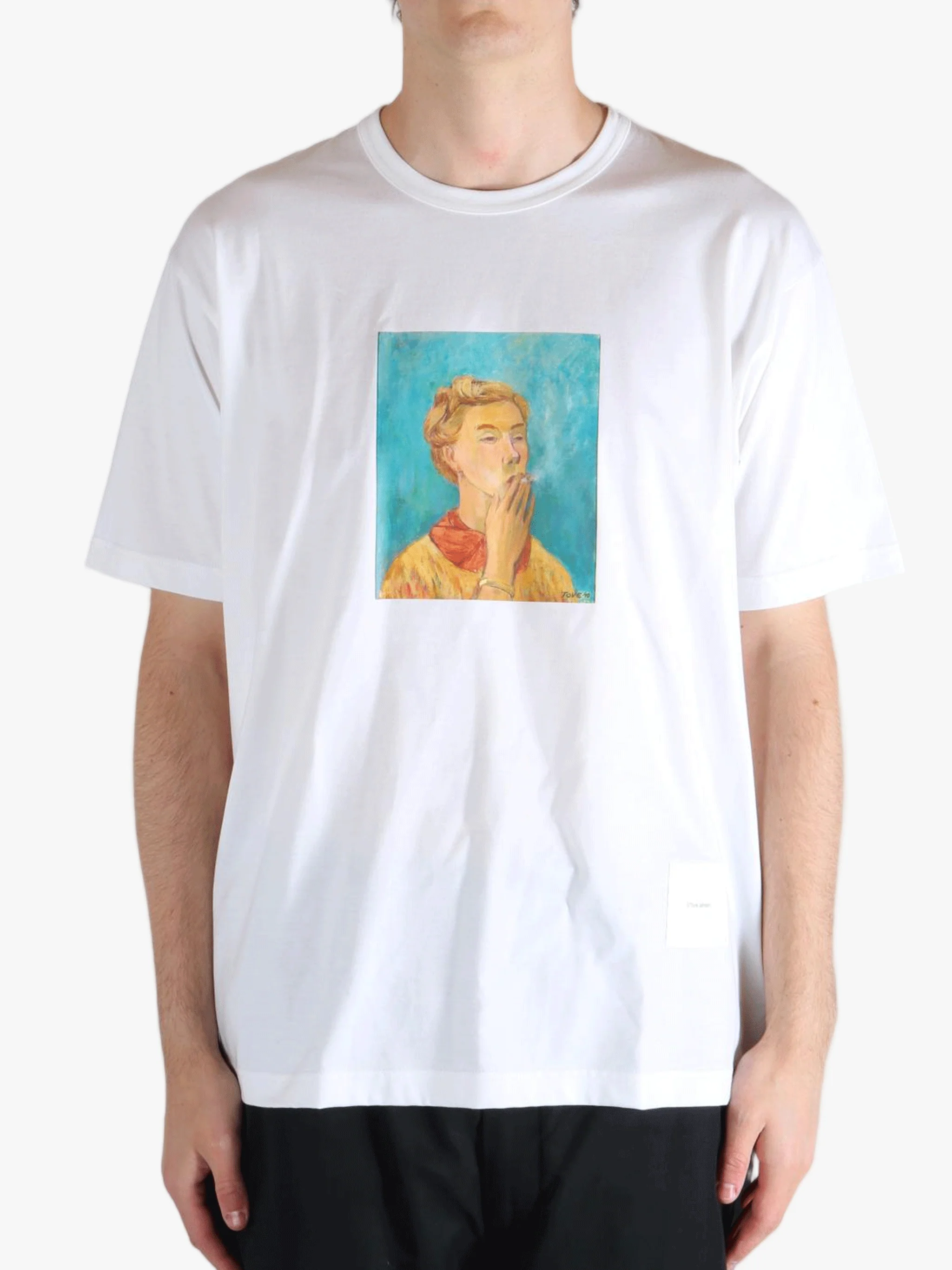 JUNYA WATANABE - Men Portrait Print T-Shirt