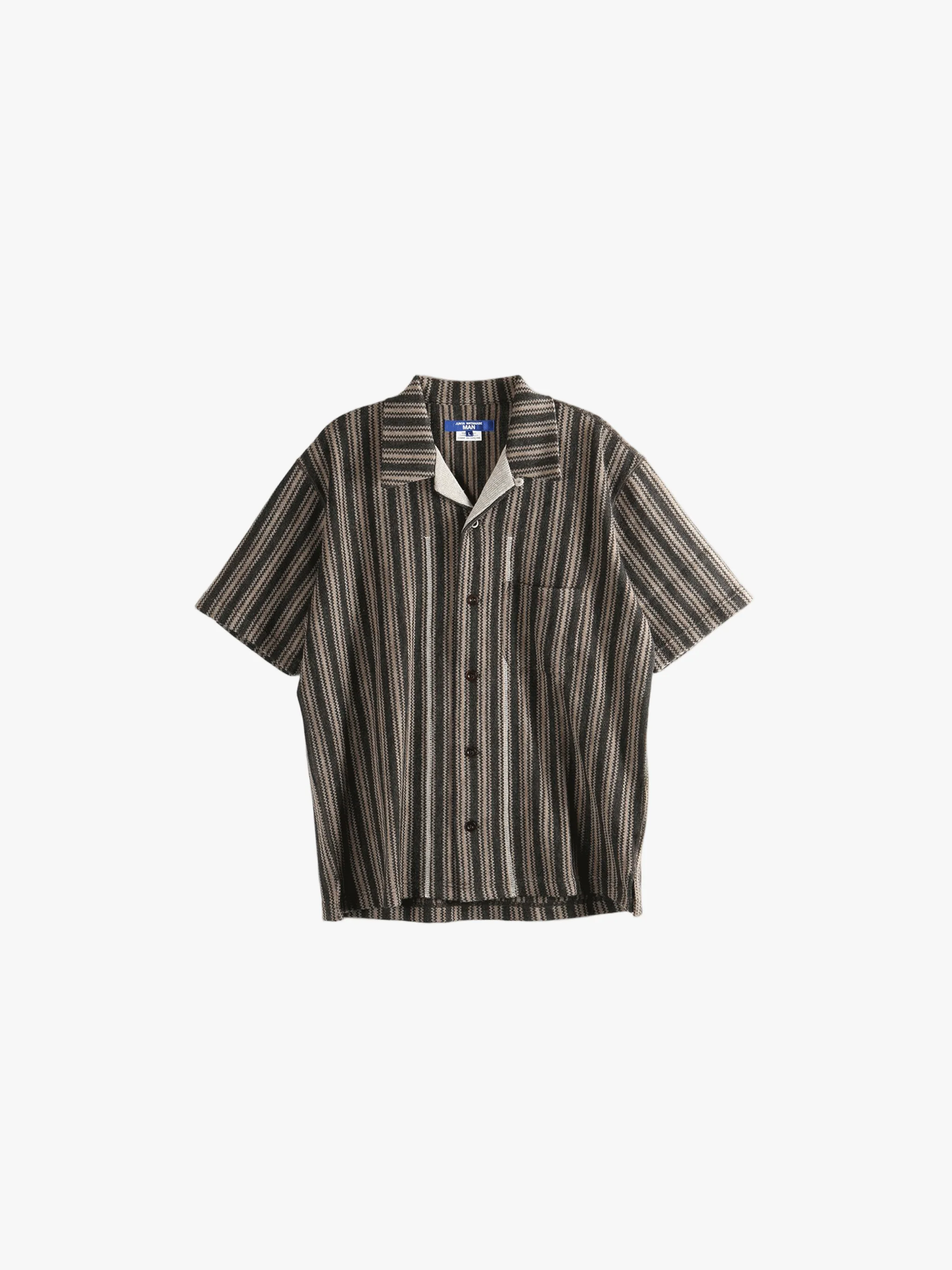 JUNYA WATANABE - Men Striped Button Sweatshirt - Image 4