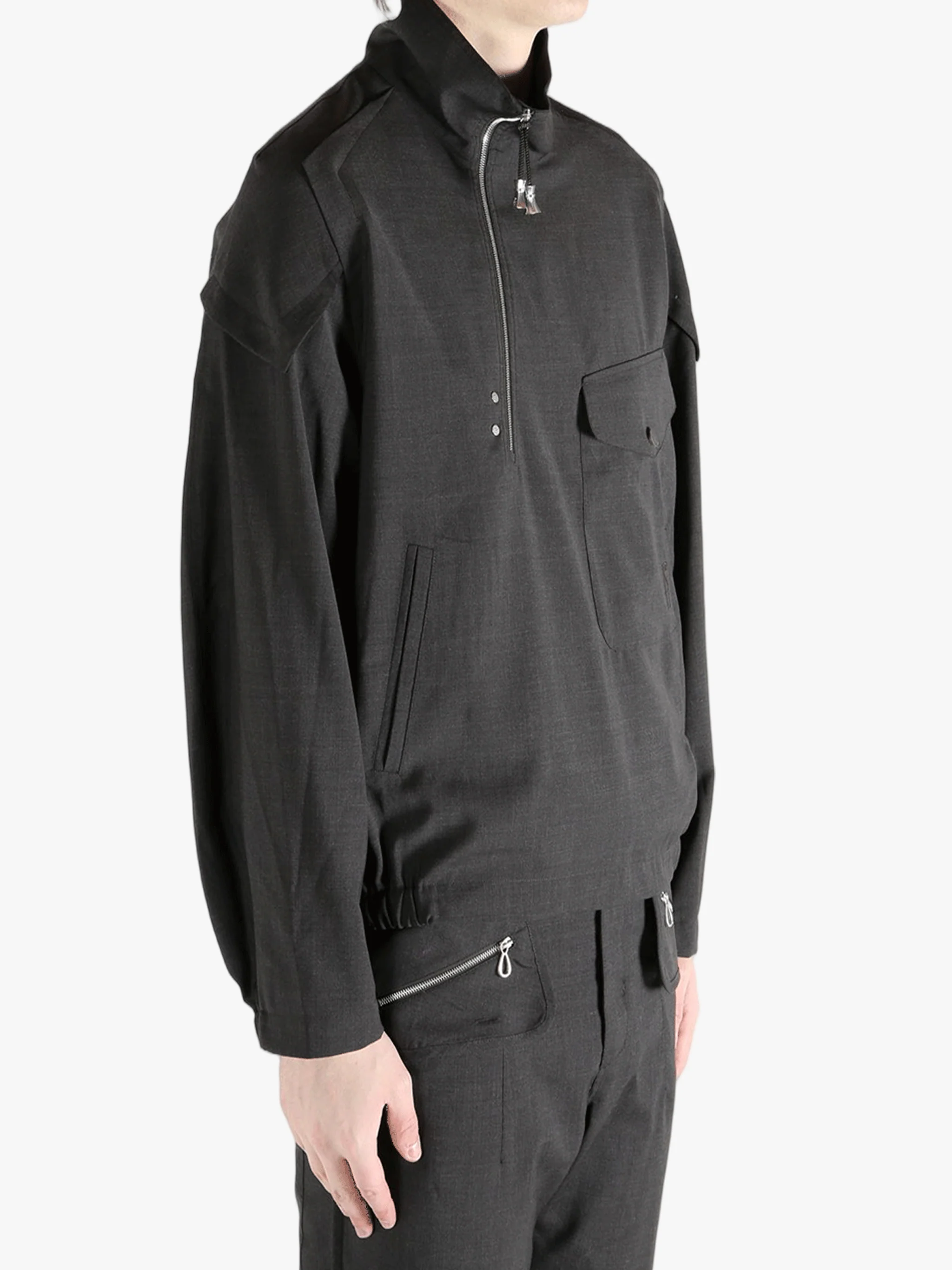 KIKO KOSTADINOV - Men Melange Wool Farkas Pullover Jacket - Image 2
