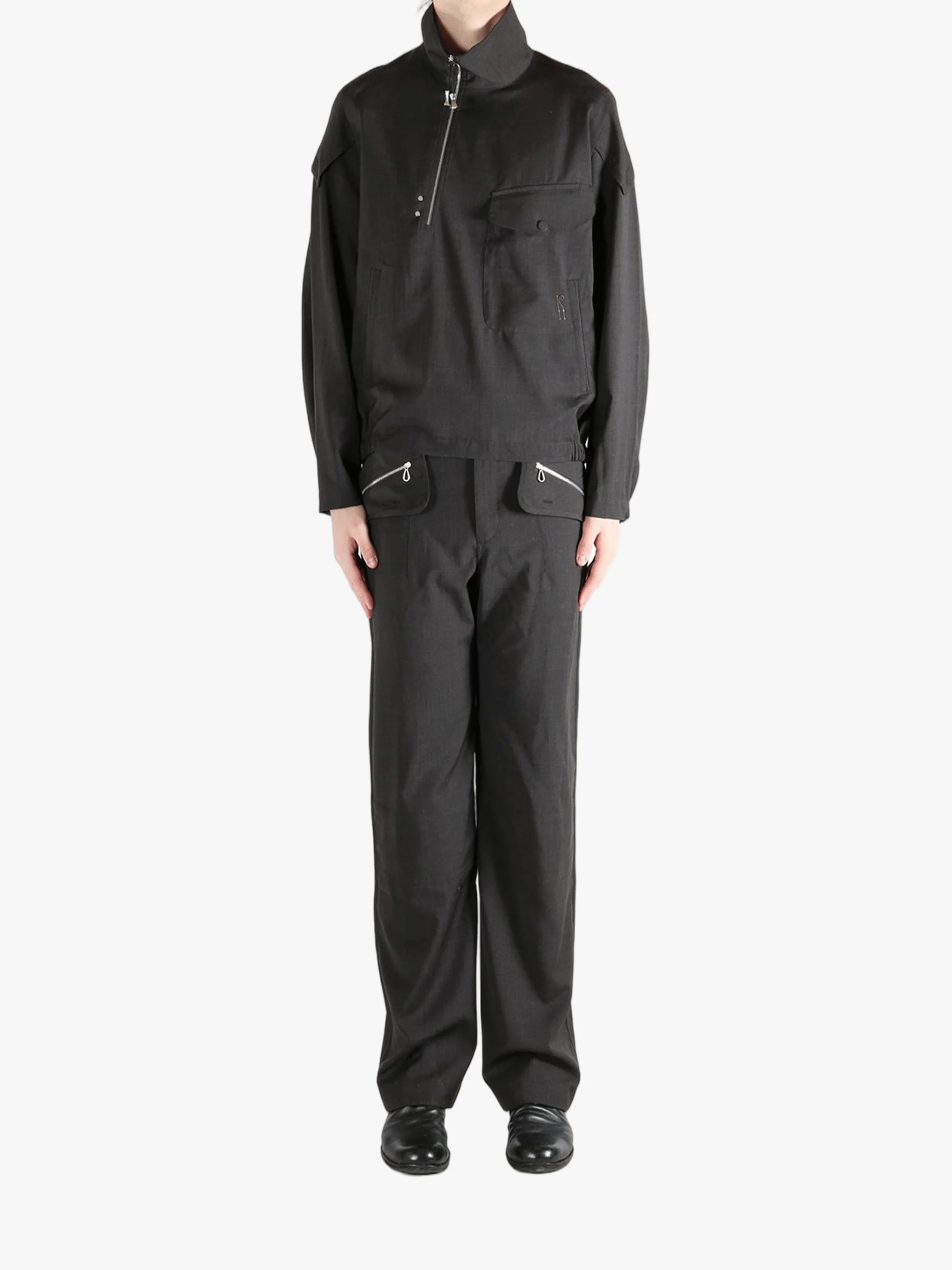 KIKO KOSTADINOV - Men Melange Wool Farkas Pullover Jacket - Image 4