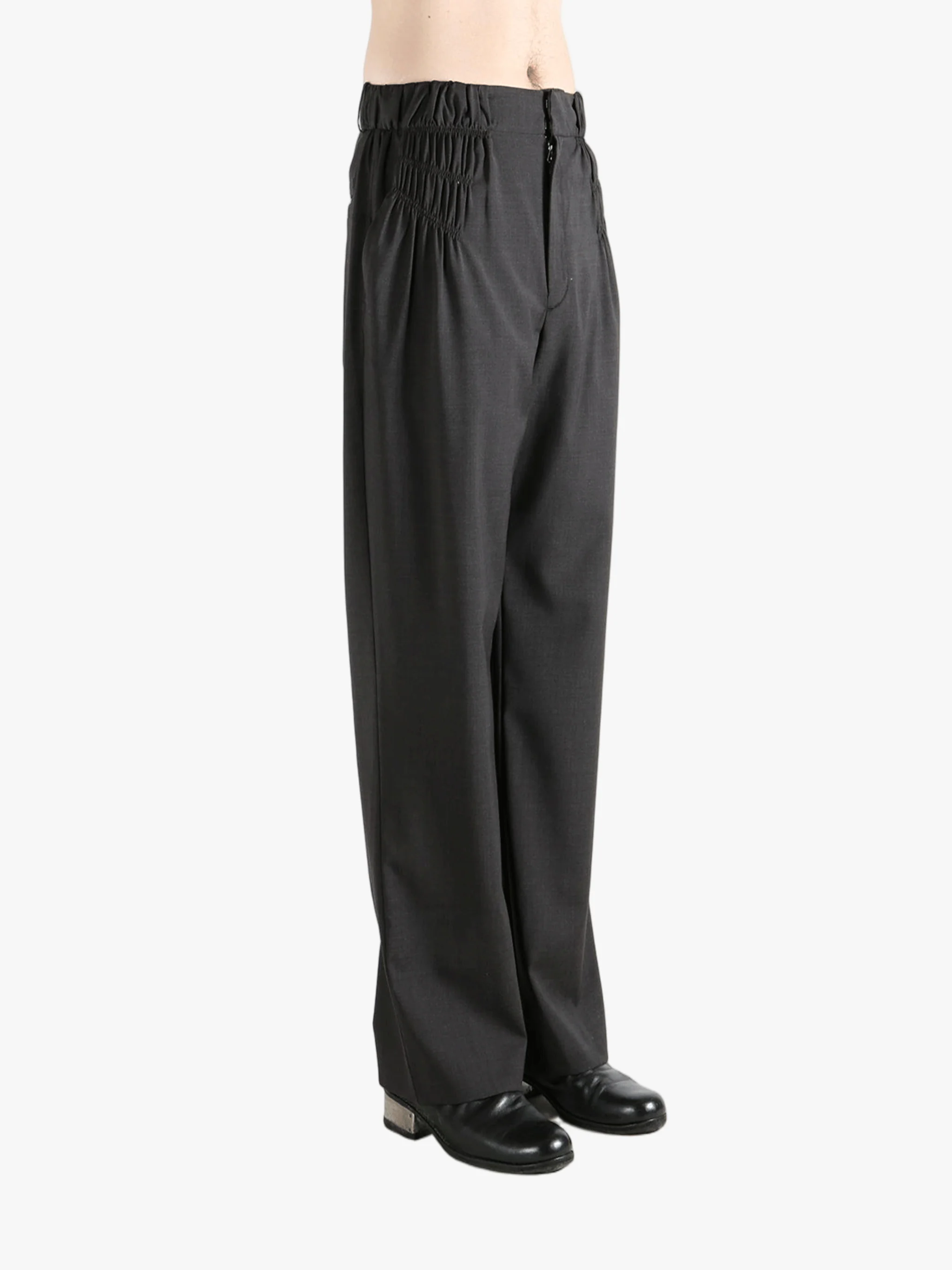 KIKO KOSTADINOV - Men Melange Wool Minna Gathered Trouser - Image 2