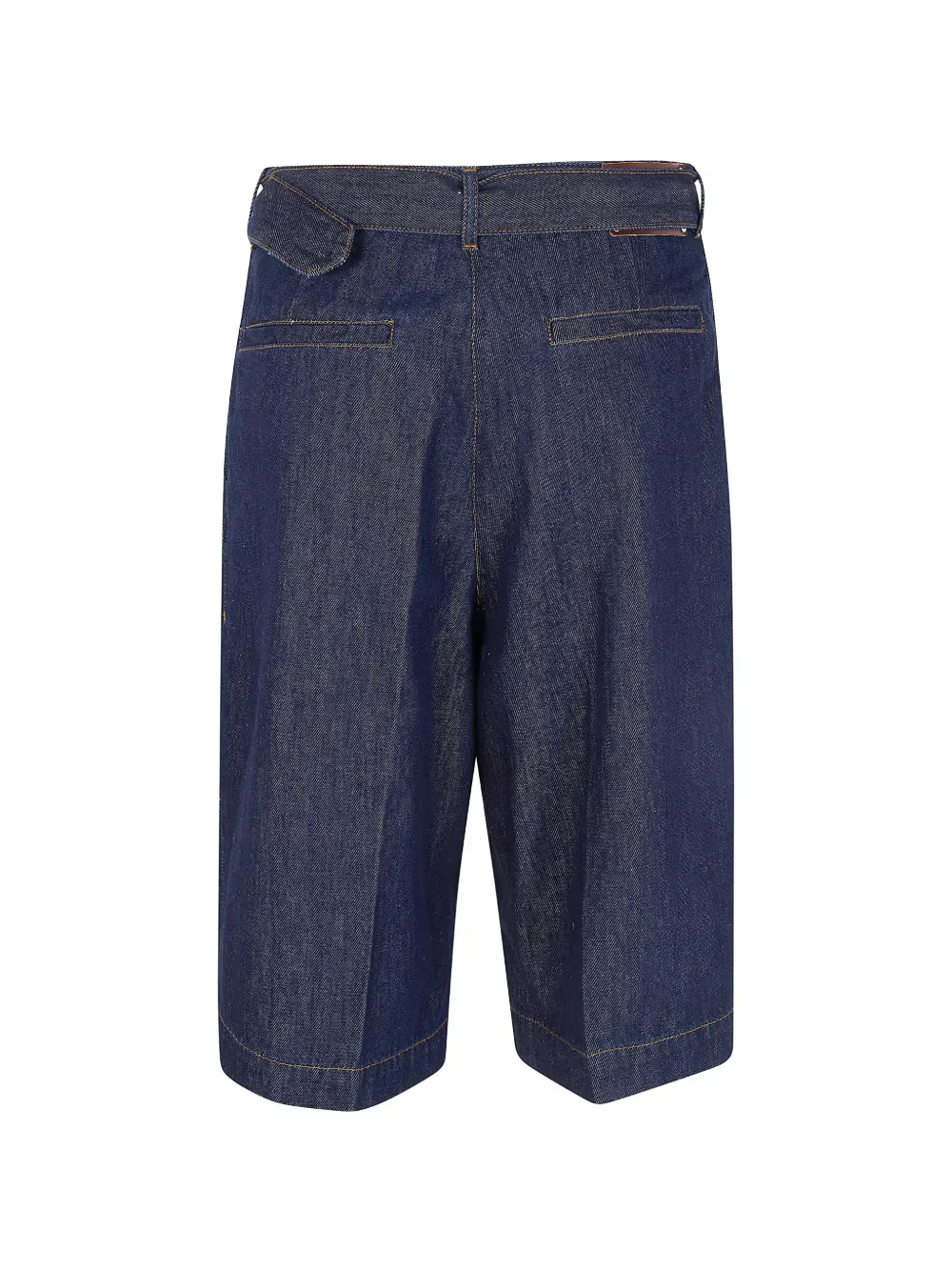 DRIES VAN NOTEN - Women Belted Denim Shorts - Image 2