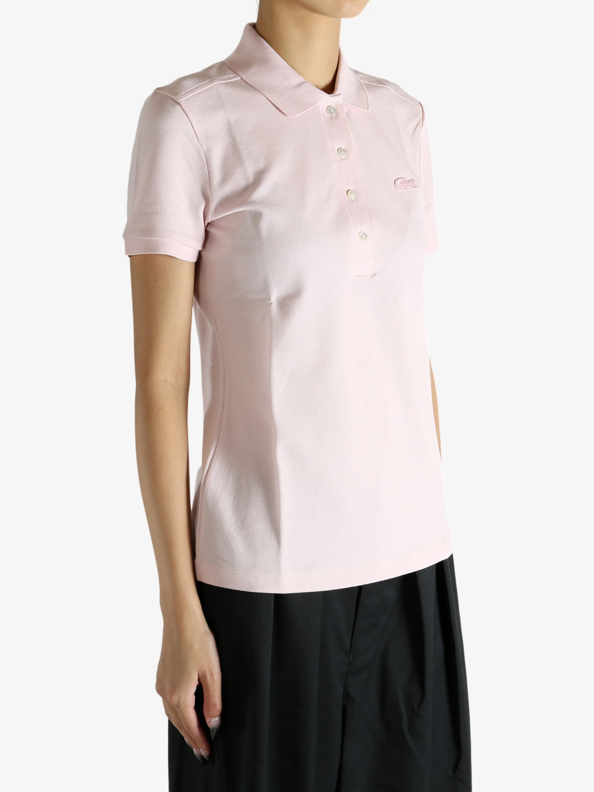 LACOSTE - Women L.12.D Slim Fit Stretch Mini Piqué Polo Shirt - Image 2