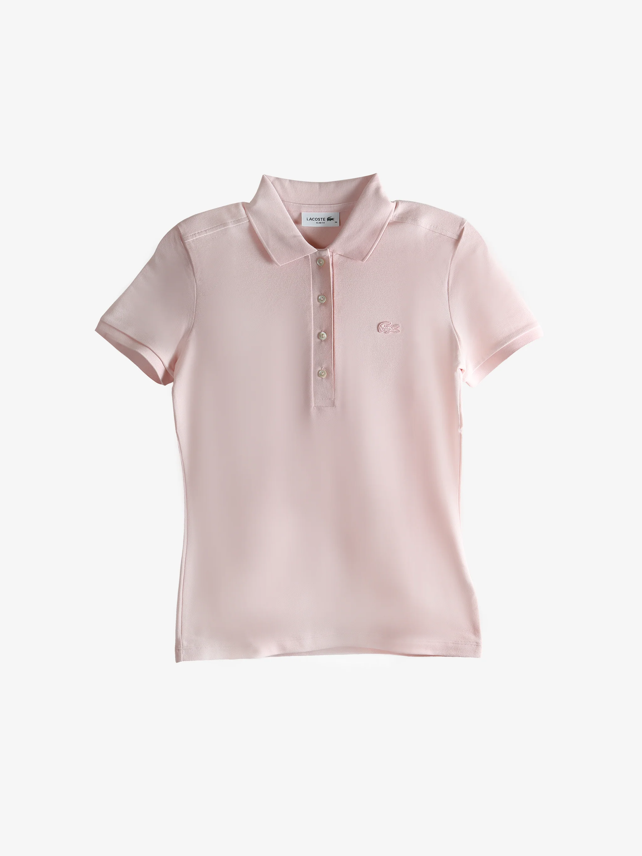 LACOSTE - Women L.12.D Slim Fit Stretch Mini Piqué Polo Shirt - Image 4