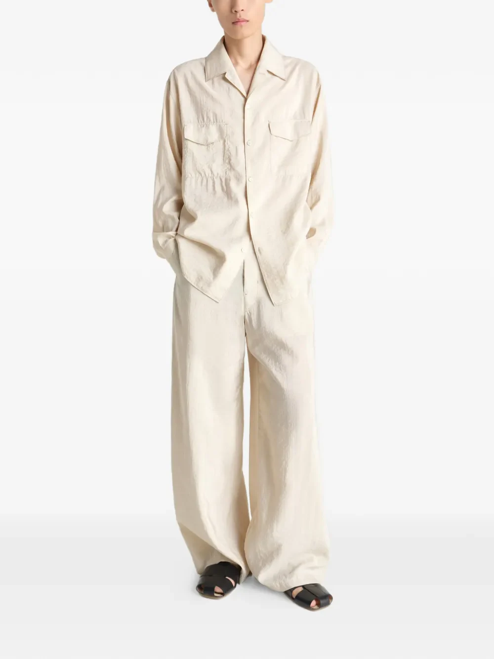 LEMAIRE - Men Convertible Collar Shirt - Image 4