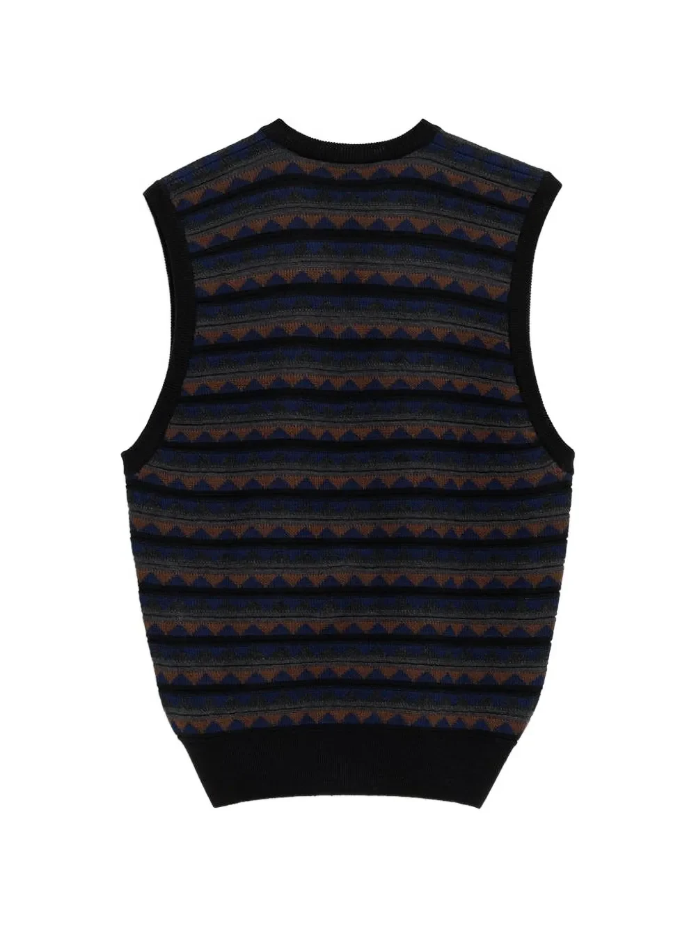 LEMAIRE - Men V Neck Jacquard Vest - Image 2