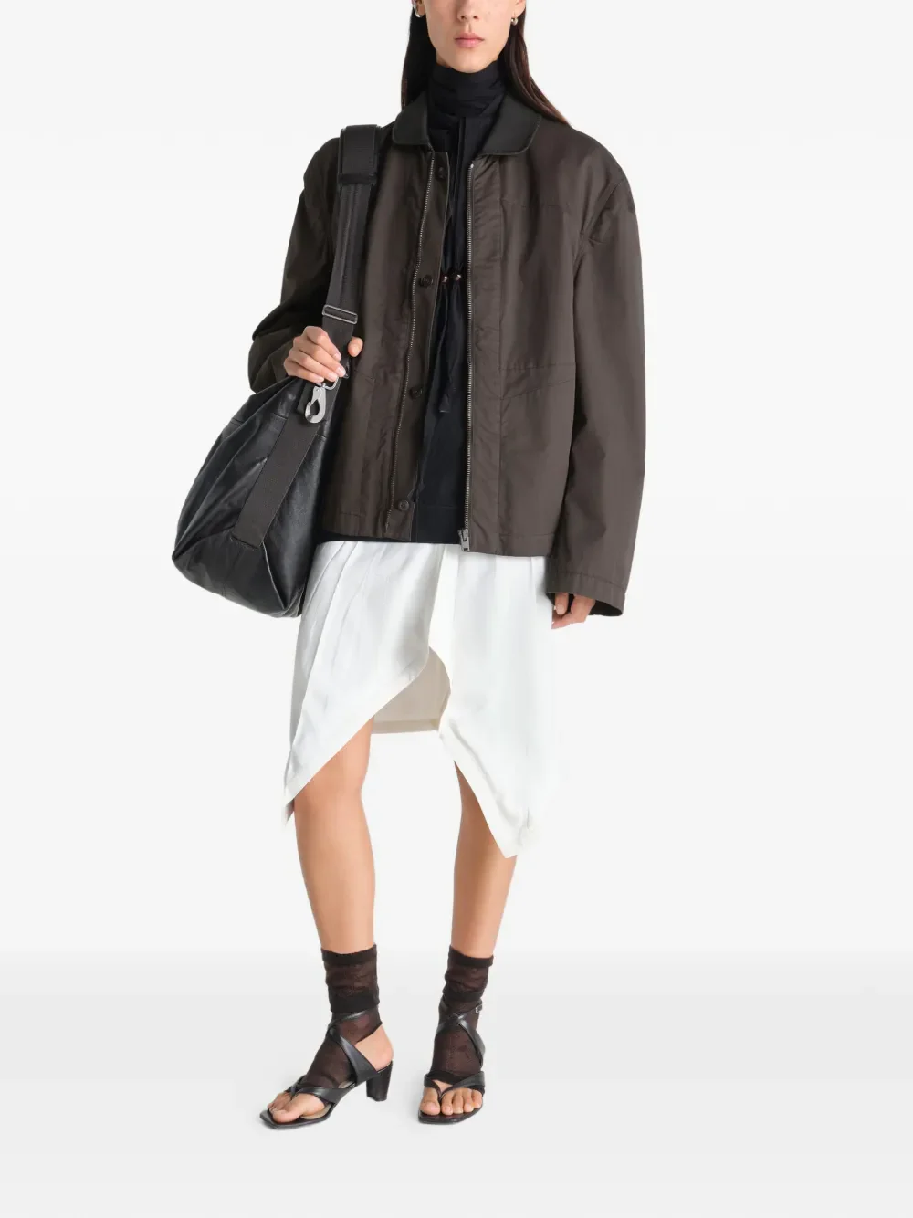 LEMAIRE - Unisex Leather Collar Blouson - Image 3