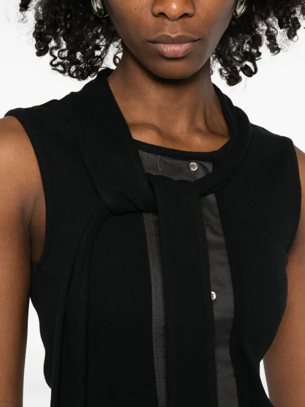 LEMAIRE - Women Asymmetrical Fitted Top - Image 4