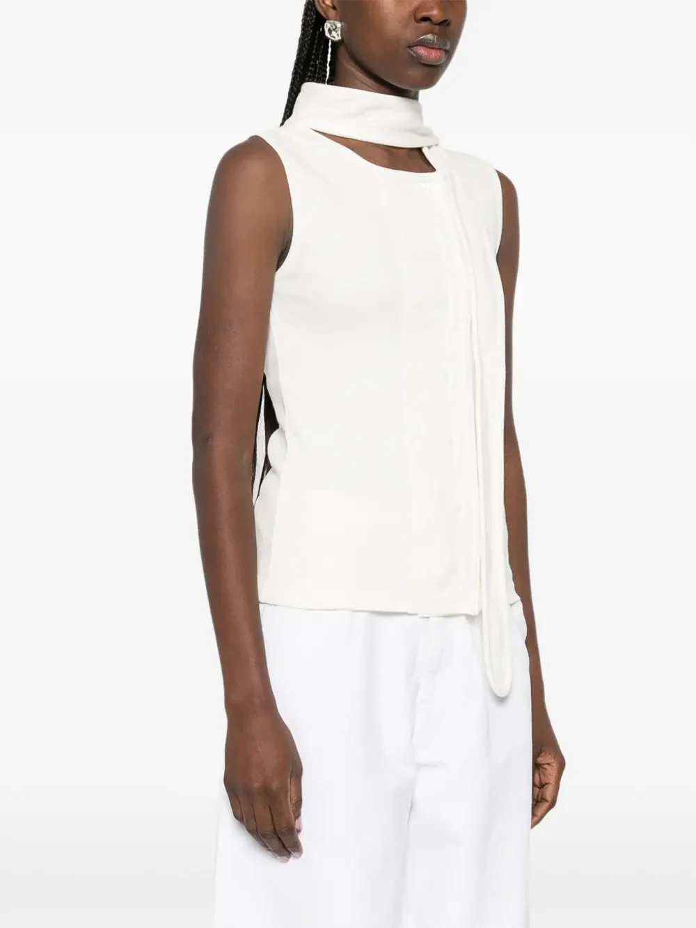 LEMAIRE - Women Asymmetrical Fitted Top - Image 2