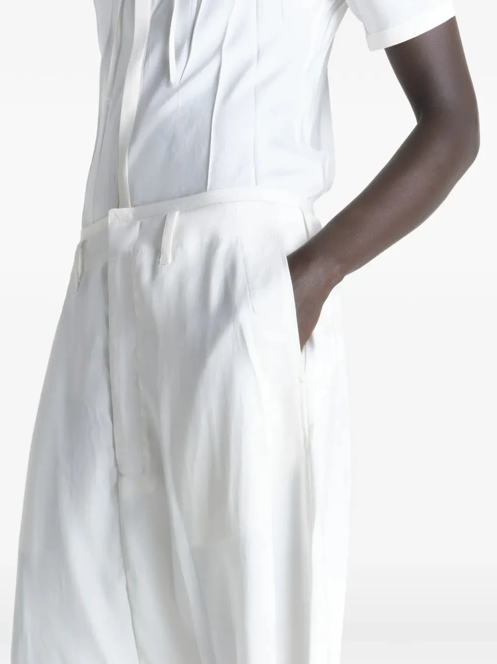 LEMAIRE - Women Creased Dropped Crotch Bermudas - Image 5