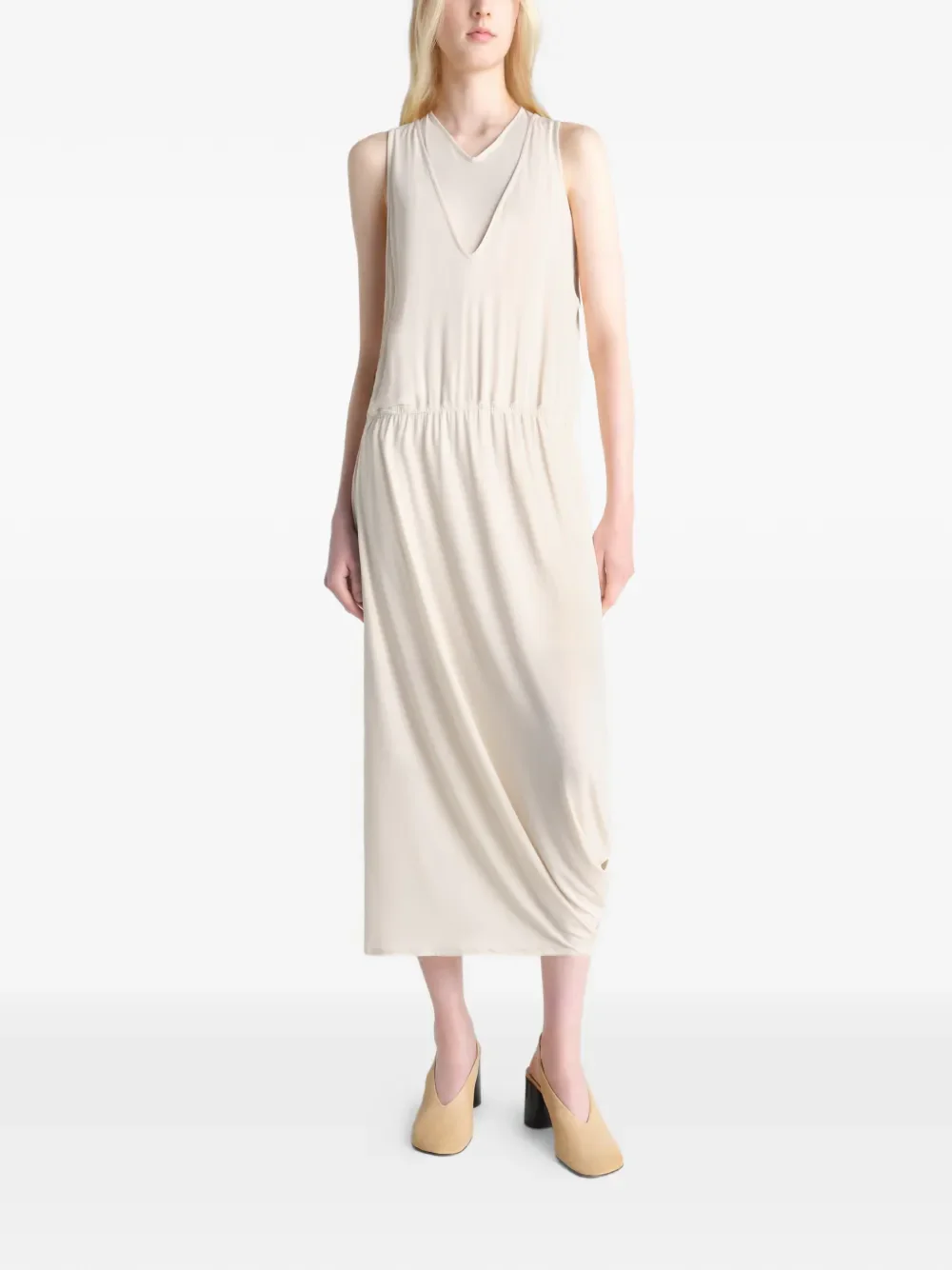LEMAIRE - Women Double Layer Drape Dress - Image 2