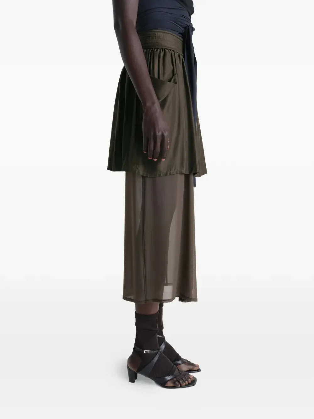 LEMAIRE - Women Double Layer Skirt - Image 2