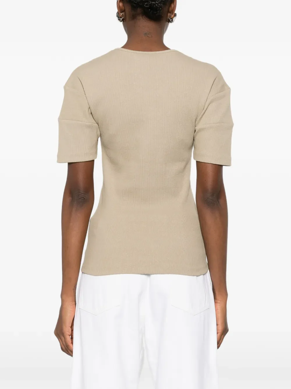 LEMAIRE - Women Fitted Henley Shirt - Image 3