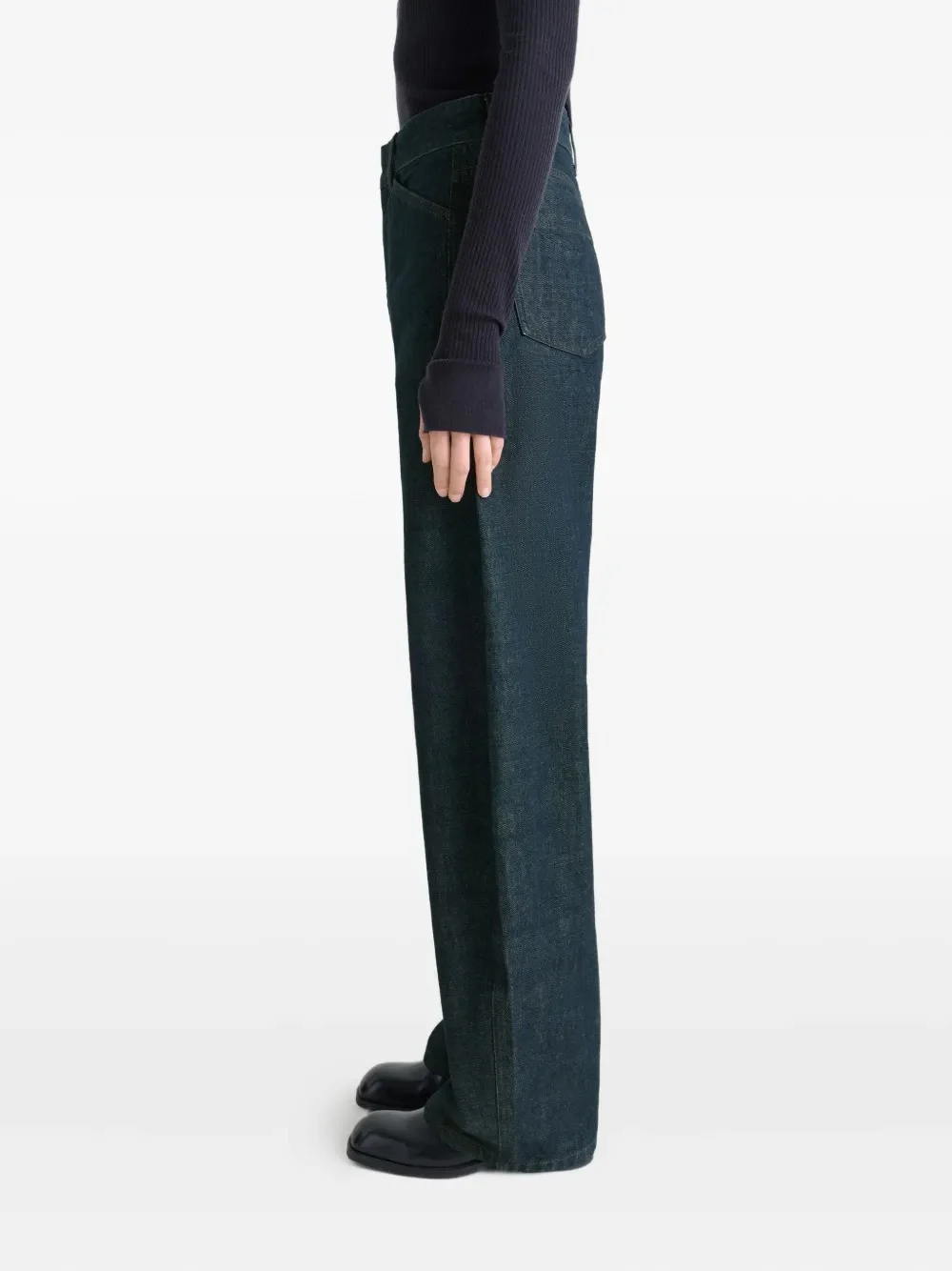 LEMAIRE - Women High Waisted Curved Pants - Image 2