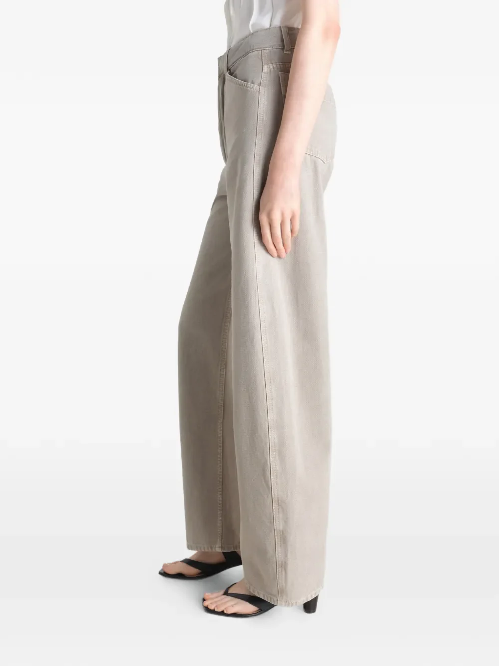 LEMAIRE - Women High Waisted Curved Pants - Image 2